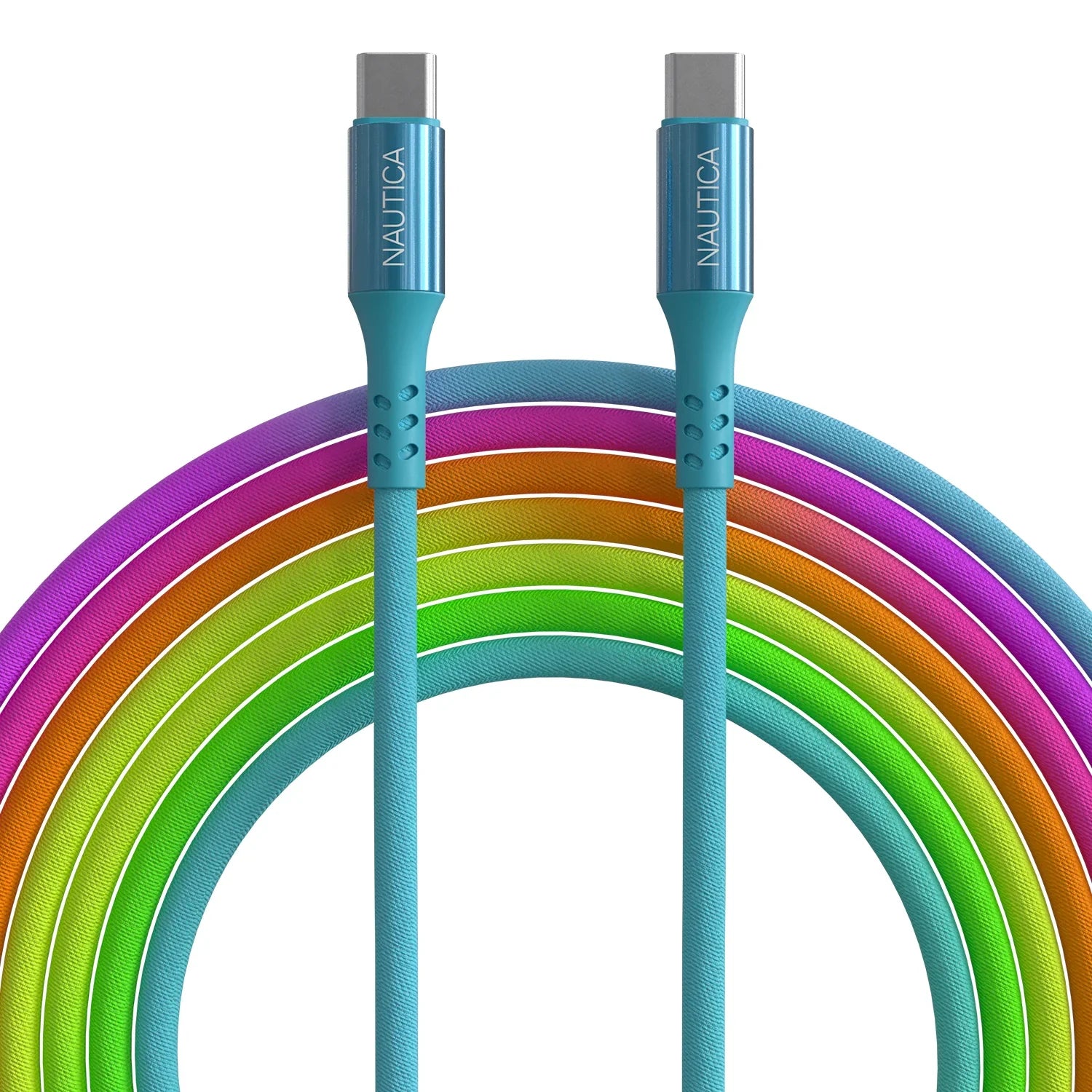 Nautica Usb-C To Usb-C Cable (Rainbow) C38 - Technofashion