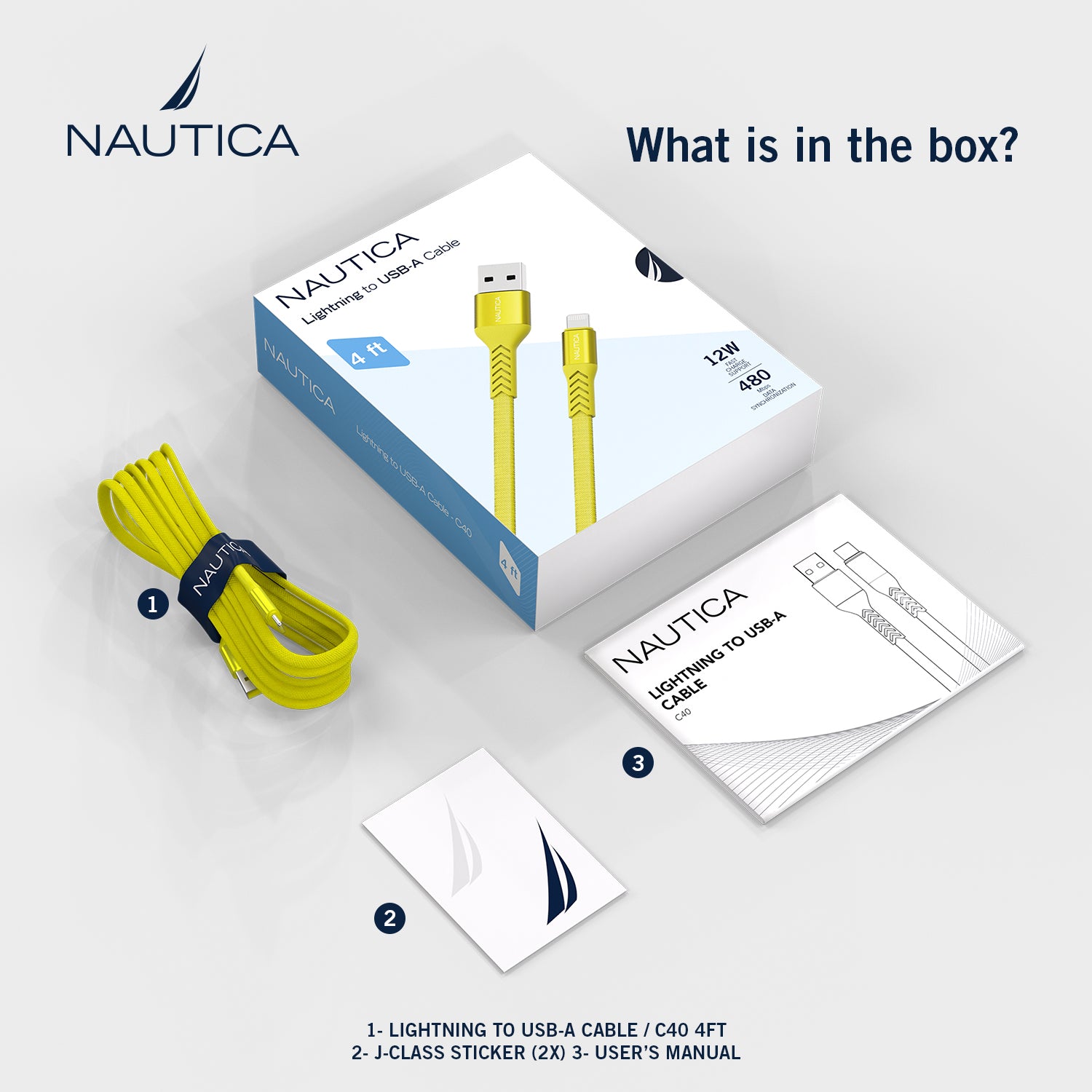 Nautica Lightning To Usb-A Cable C40