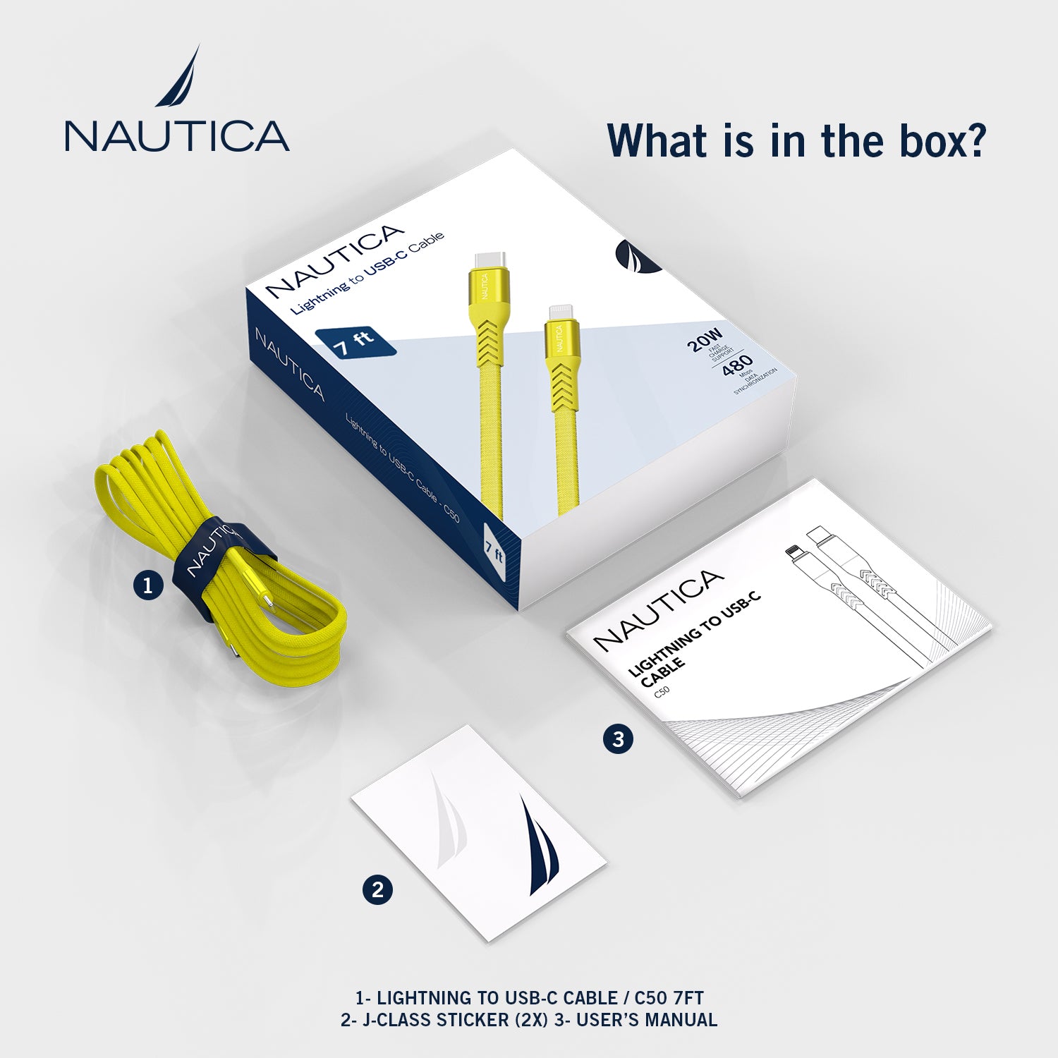 Nautica Lightning To Usb-C Cable C50