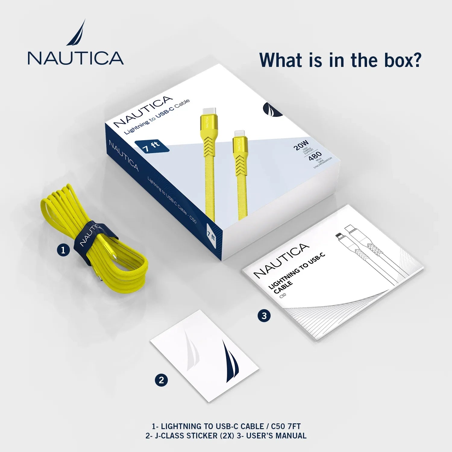 Nautica Lightning To Usb-C Cable C50 - Technofashion