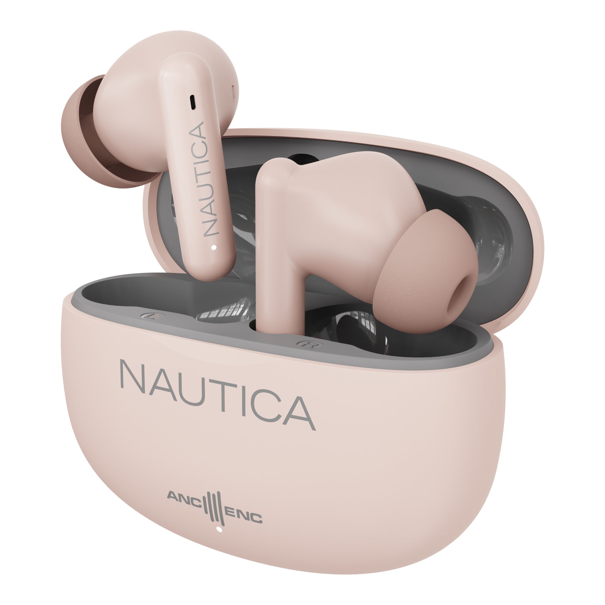 Nautica Hybrid Noise Cancelling (ANC+ENC) Wireless Stereo Earbuds with Charging Case T680