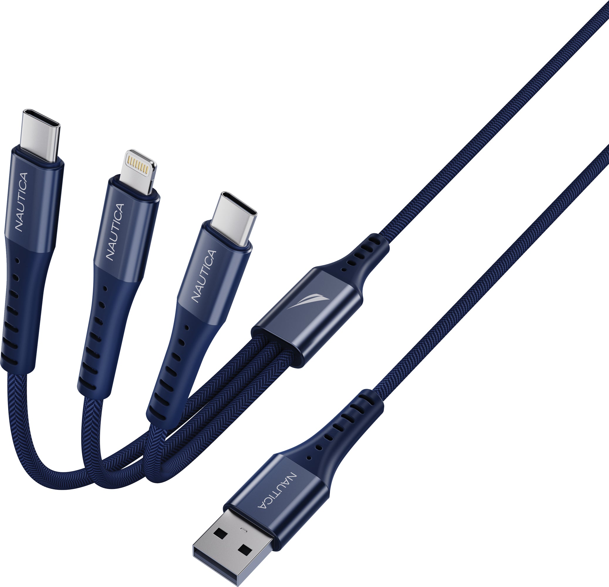 Nautica 3 In 1 Charging Cable CB640 (12W) - Technofashion
