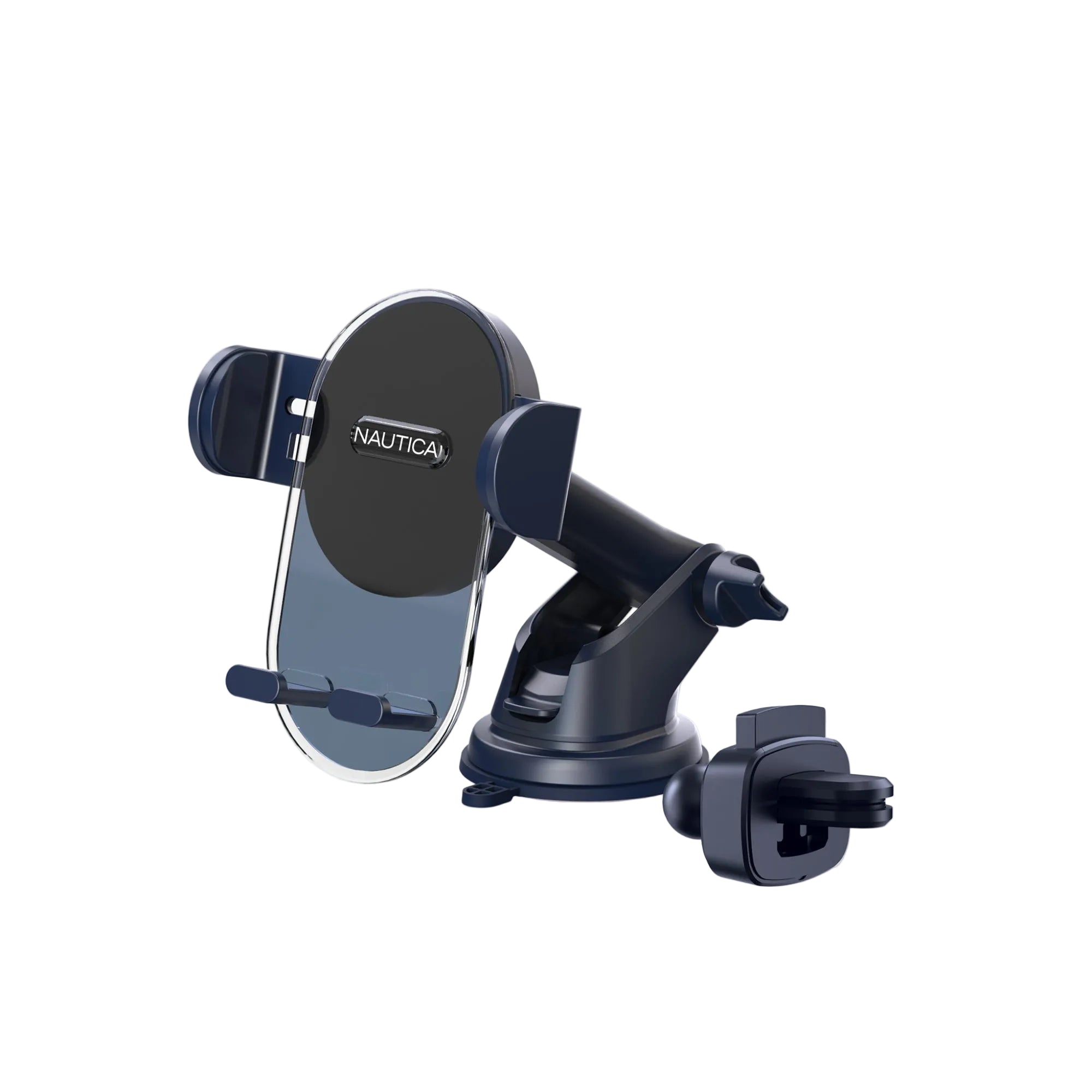 Nautica PH 200 Universal Car Phone Holder – 3-in-1 Mount, 360° Rotation, Secure & Steady Grip - Technofashion