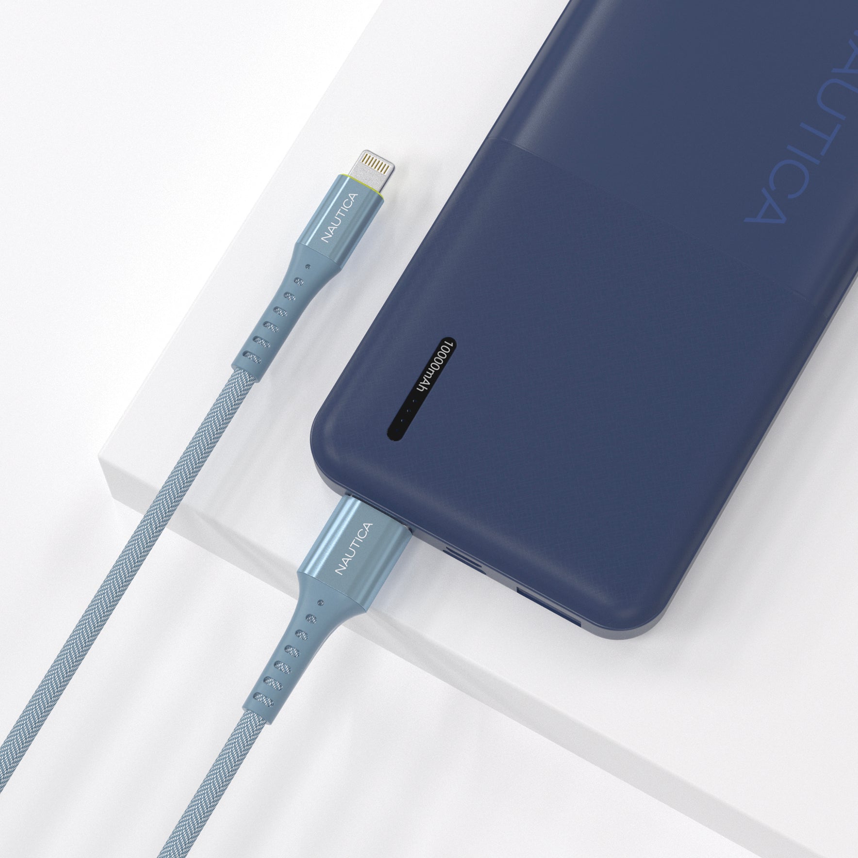 Nautica C65 Lightning To Usb-A Cable – MFi Certified, Premium Braided Design, Fast Charging & Data Transfer, Compatible with Apple, Samsung and More