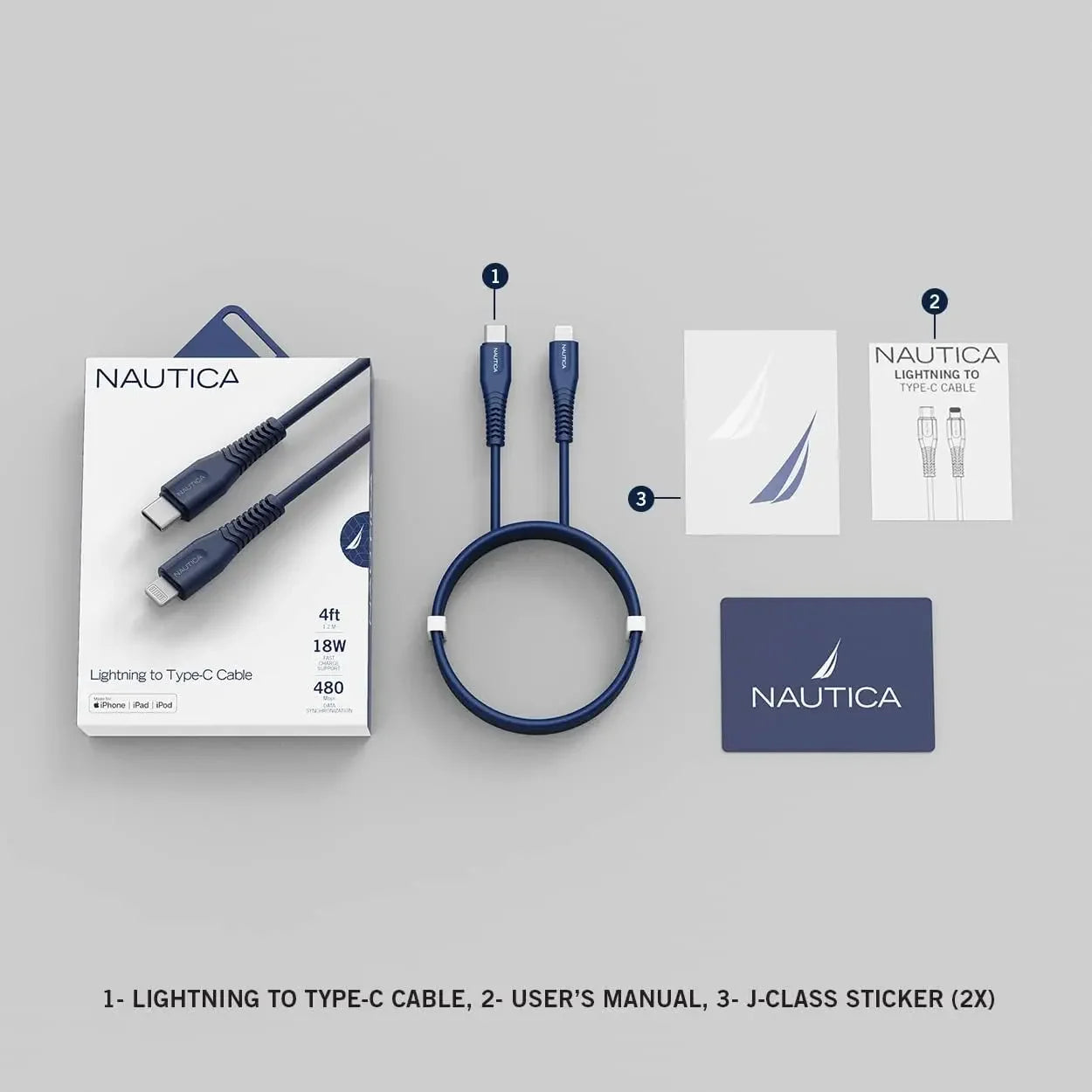 Nautica Lightning To Usb-C Cable C100