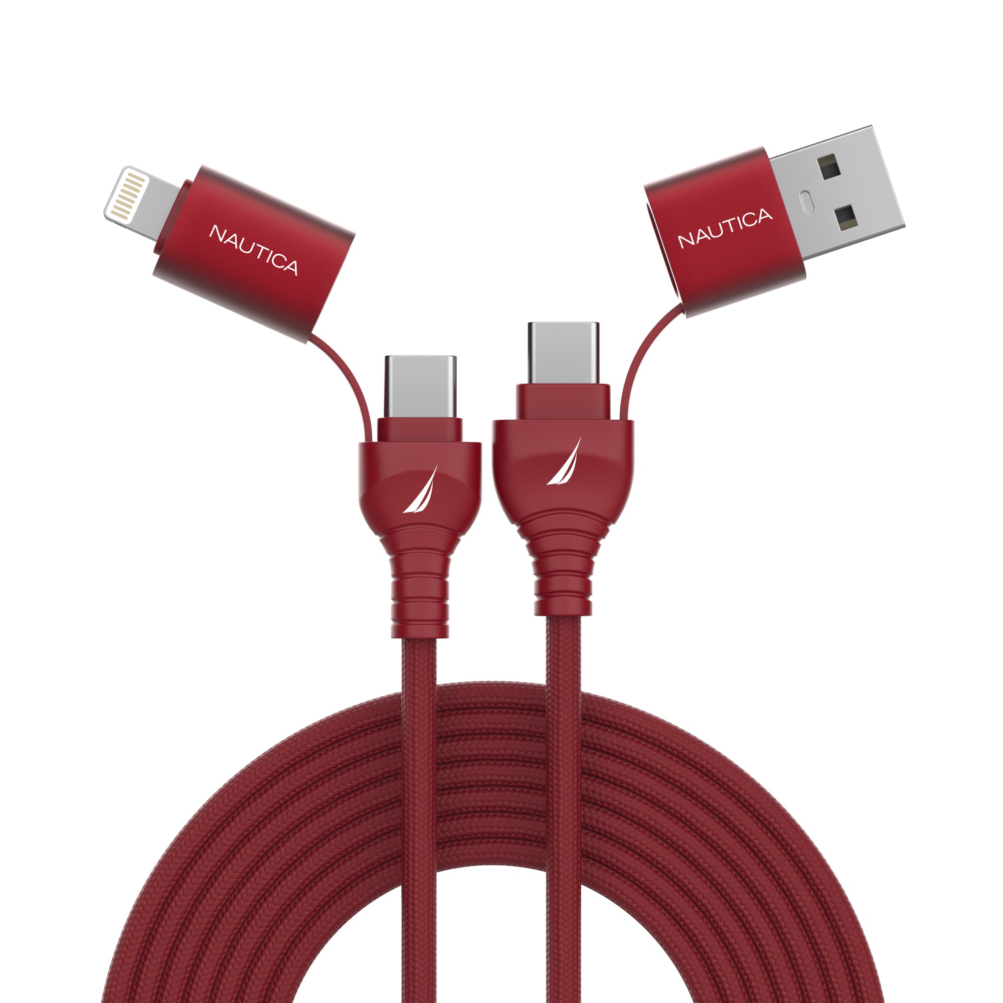 Nautica CB400 4In1 100W Multi Port Braided Cable