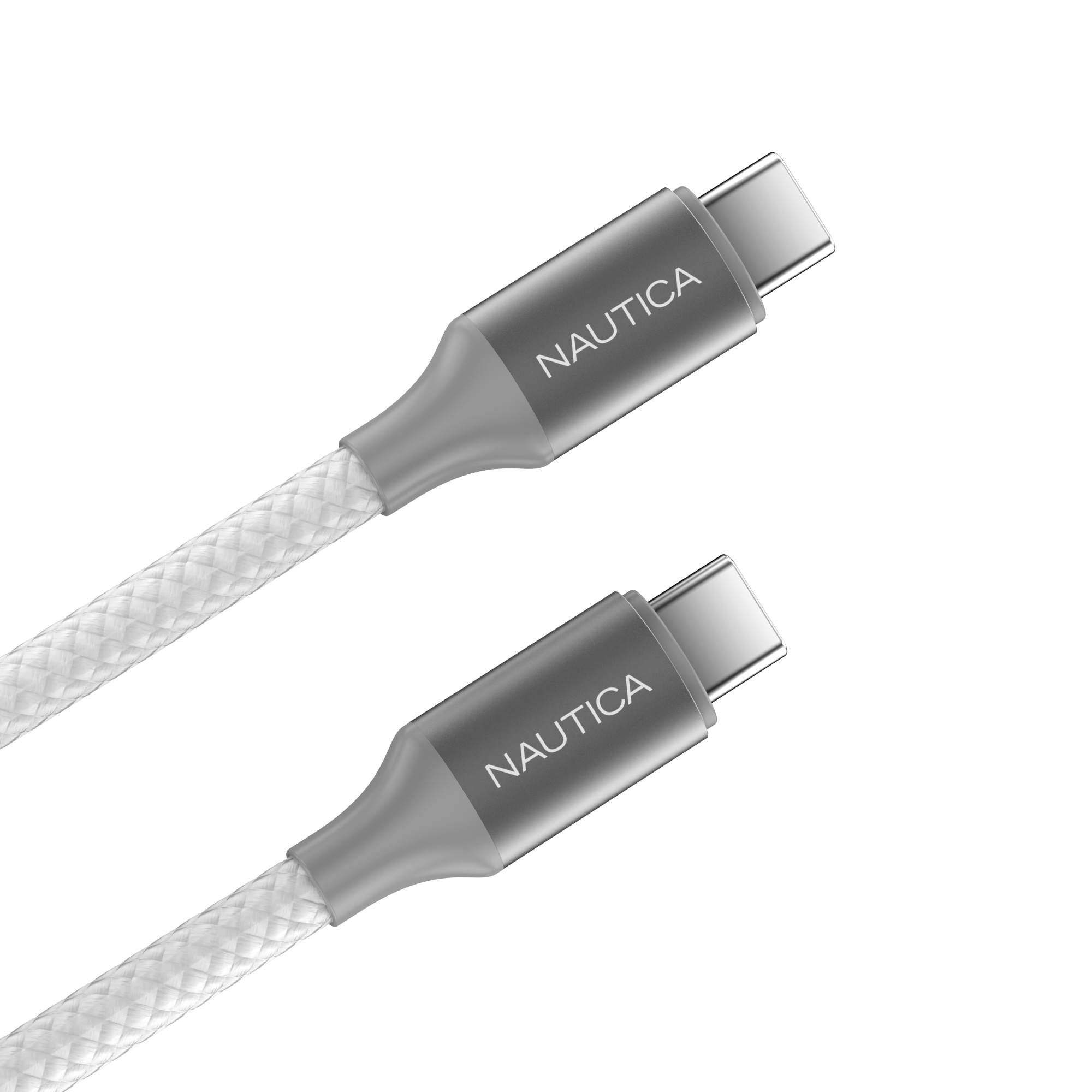 Nautica Turan CB530 USB-C to USB-C Charging Cable, 60W Fast Charge, 4FT – 3 Pack