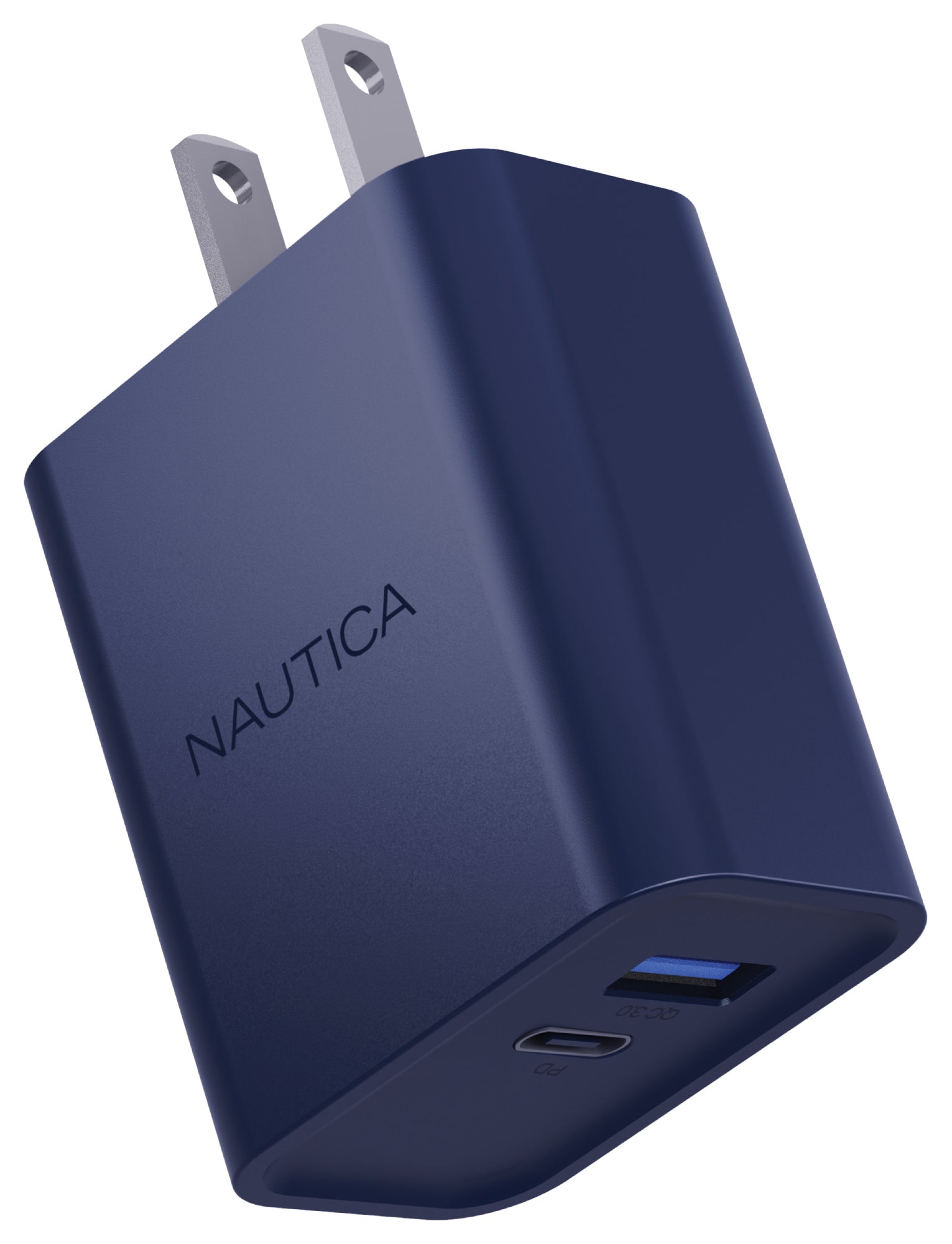 Nautica Wall Charger – 20W USB-C/USB-A Fast Charging Adapter for Samsung Galaxy S25/S24/S23/Z Fold 5, iPhone 16/15/14/13/12