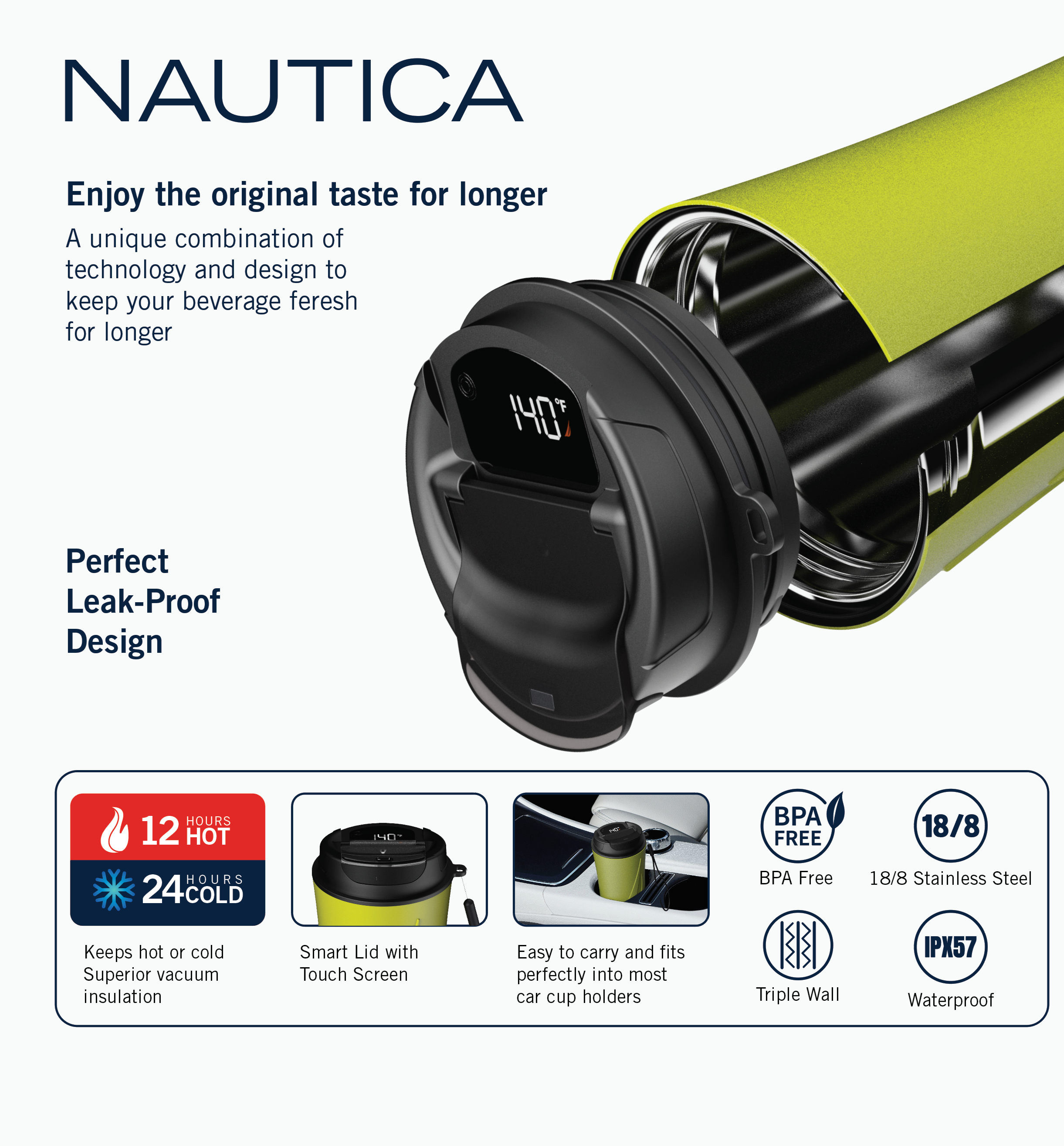 Nautica Urban Smart Tumbler Elegant