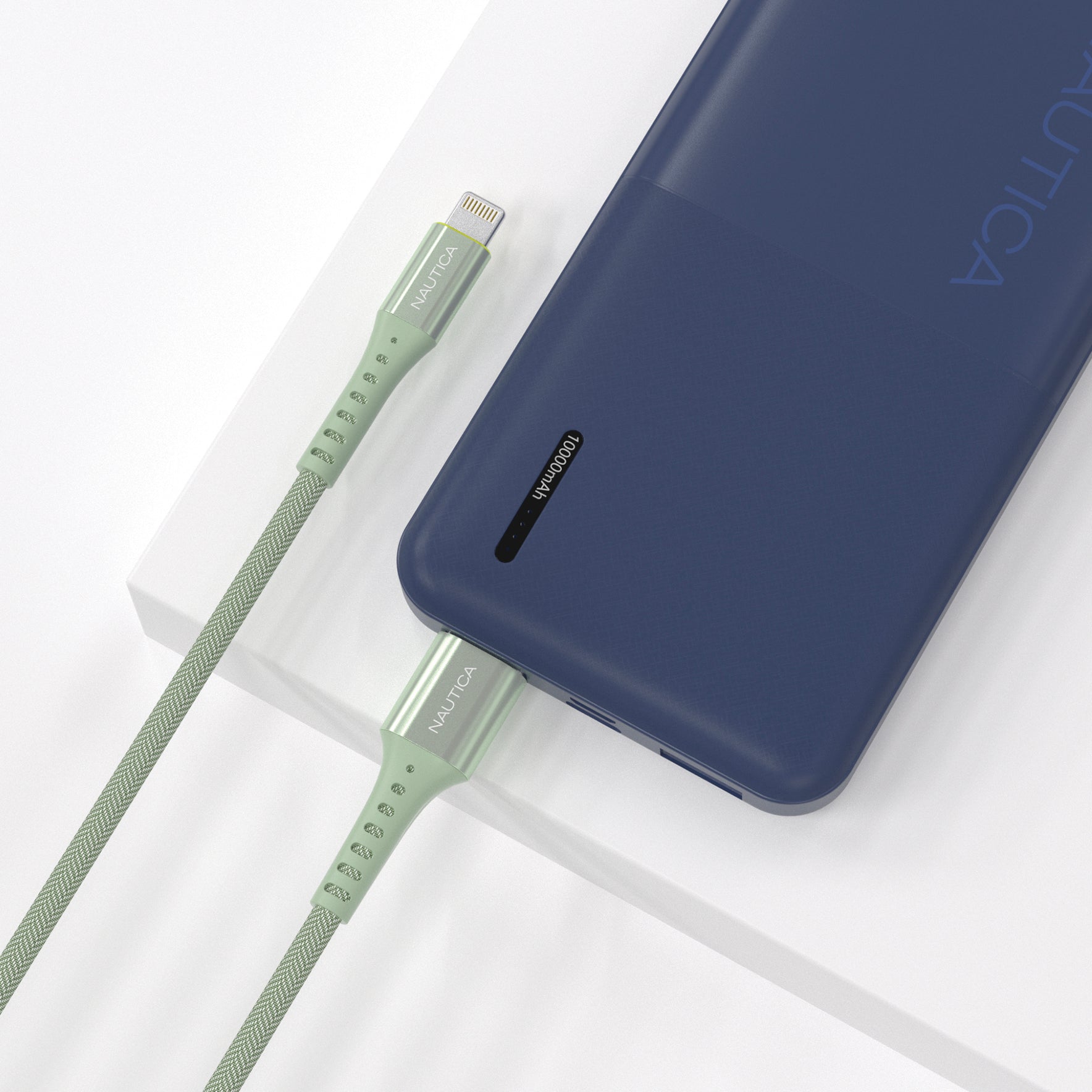 Nautica C65 Lightning To Usb-A Cable – MFi Certified, Premium Braided Design, Fast Charging & Data Transfer, Compatible with Apple, Samsung and More