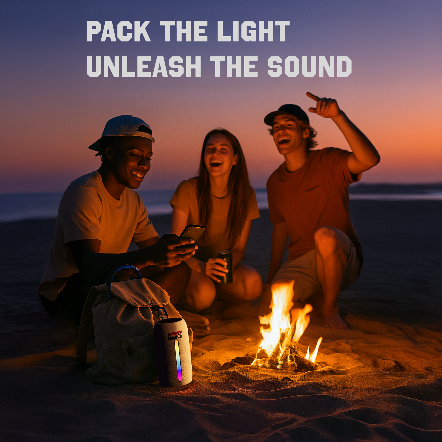 Nautica Portable Bluetooth Speaker – IP5 Splash-Proof Outdoor Wireless Speaker for Travel, Beach, Camping – SP600