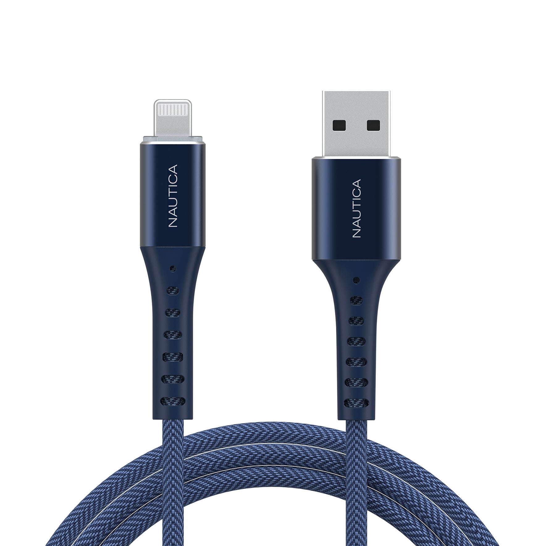 Nautica C65 Lightning To Usb-A Cable – MFi Certified, Premium Braided Design, Fast Charging & Data Transfer, Compatible with Apple, Samsung and More
