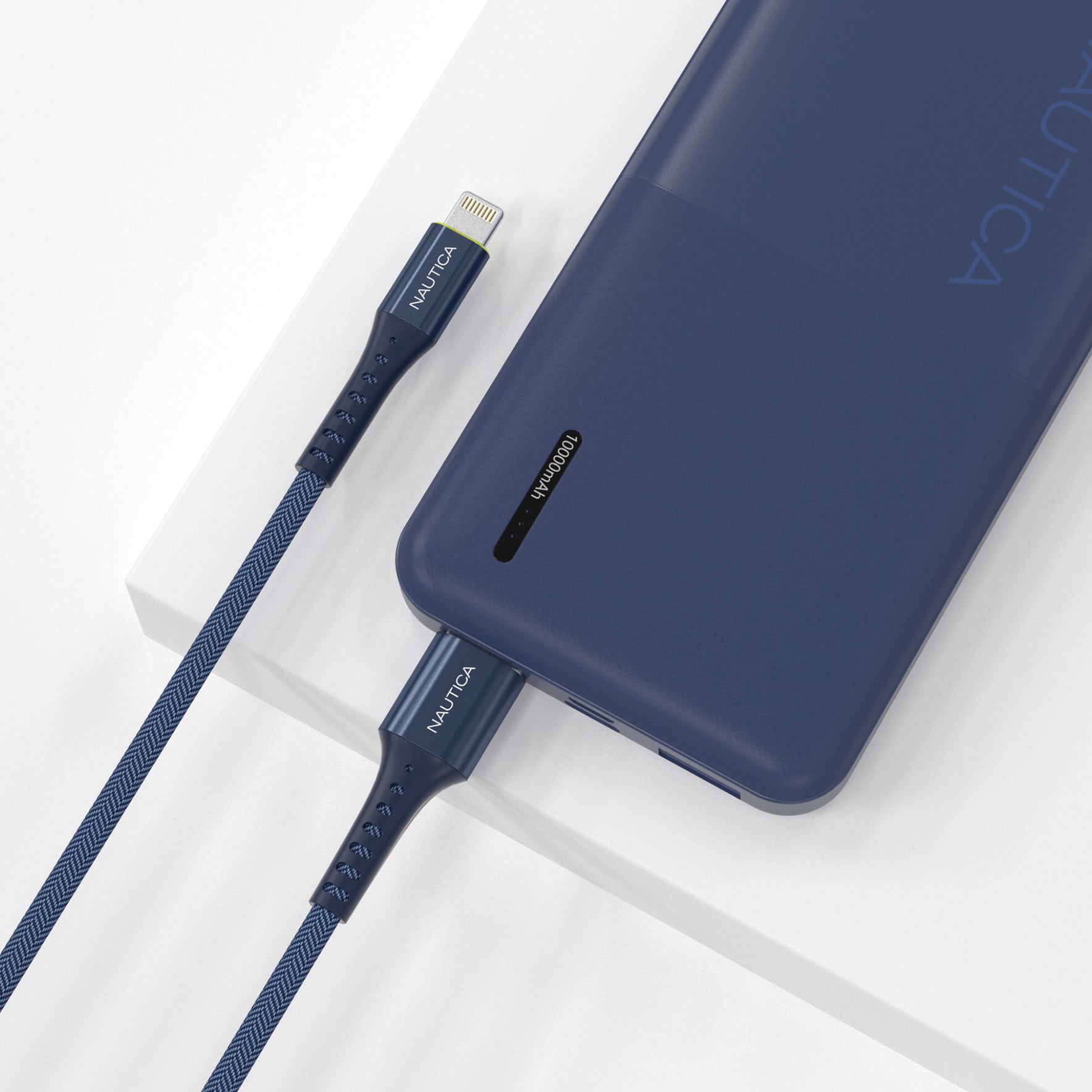 Nautica C65 Lightning To Usb-A Cable – MFi Certified, Premium Braided Design, Fast Charging & Data Transfer, Compatible with Apple, Samsung and More