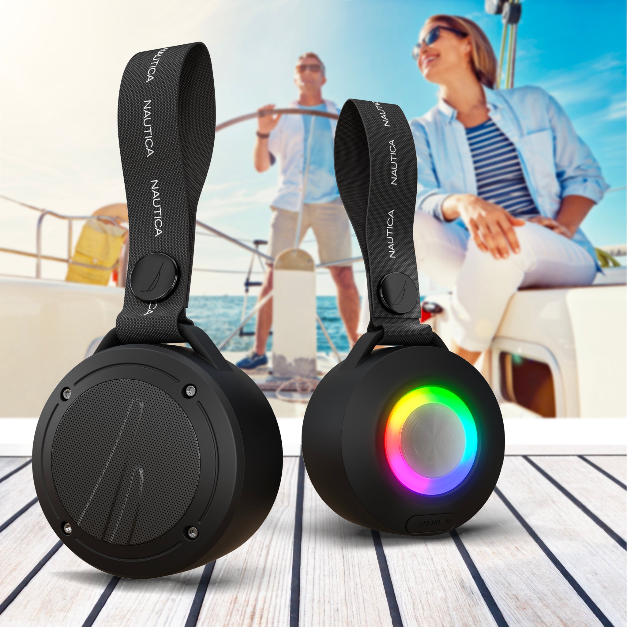 Nautica S20 True Wireless Outdoor Speaker, Portable IPX5 Waterproof Bluetooth Speaker