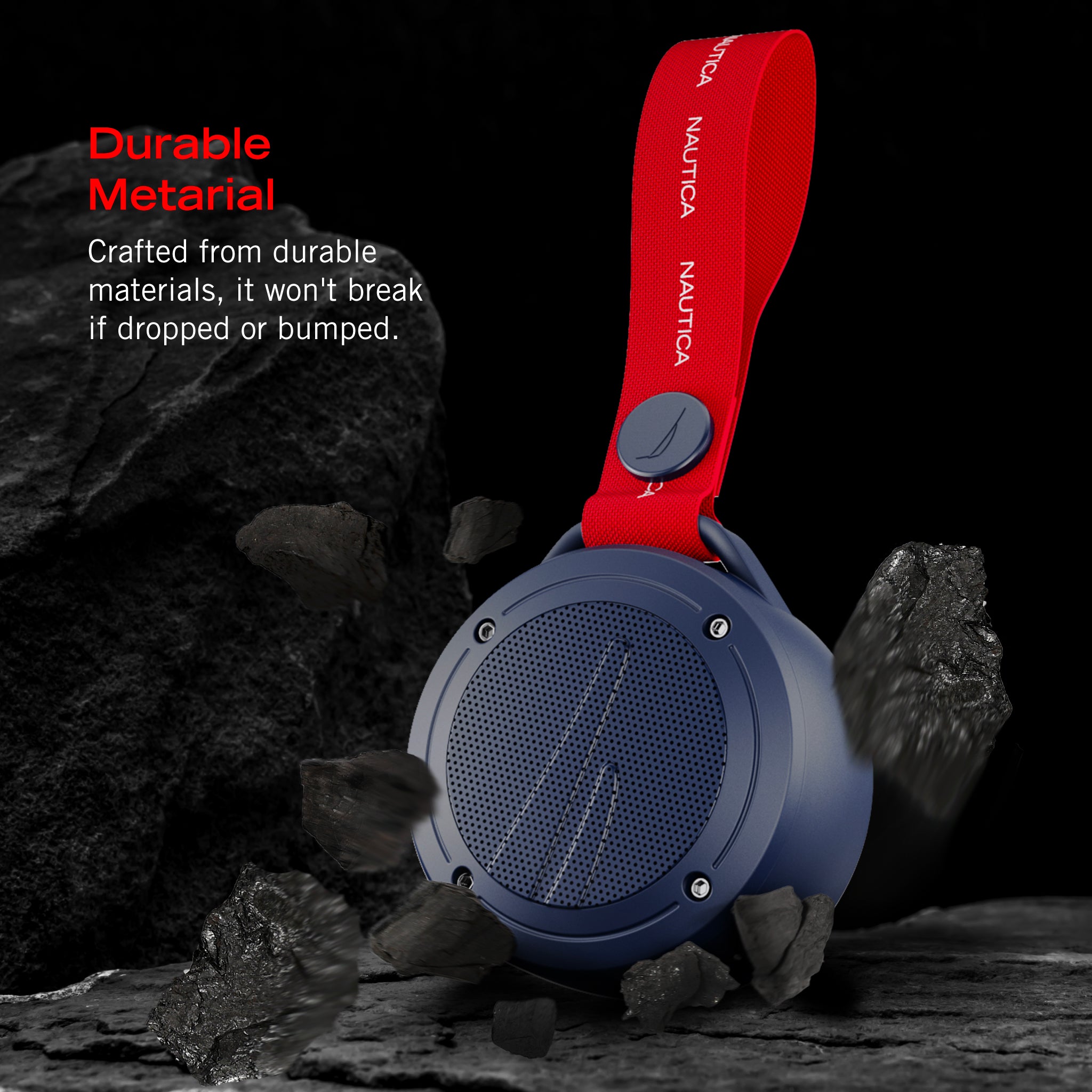 Nautica S20 True Wireless Outdoor Speaker, Portable IPX5 Waterproof Bluetooth Speaker