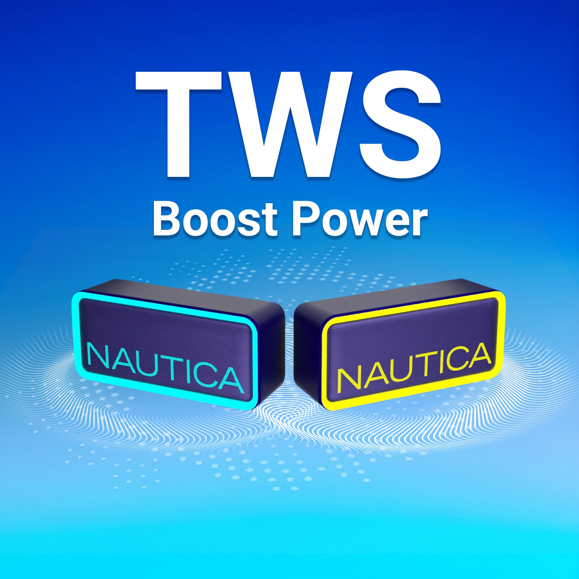 Nautica Urban SP100 True Wireless Outdoor Speaker, Portable IPX5 Waterproof Bluetooth Speaker With 2-Hour Quick Charge & 30-Day Standby, Perfect for Camping, Beach, Backyard & Travel