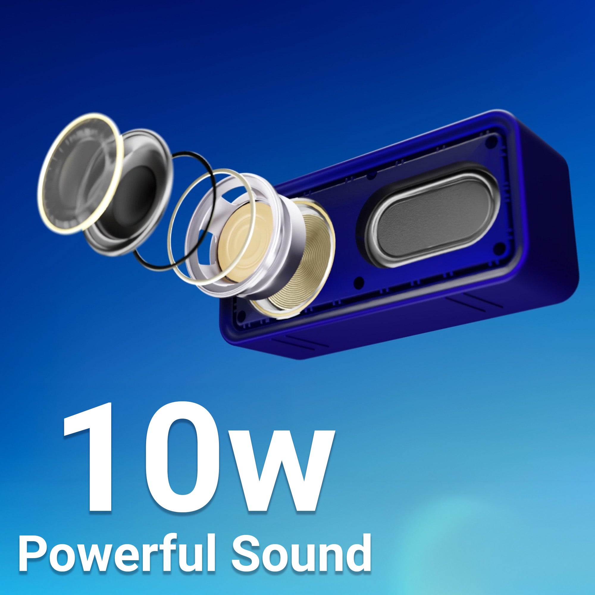 Nautica Urban SP100 True Wireless Outdoor Speaker, Portable IPX5 Waterproof Bluetooth Speaker With 2-Hour Quick Charge & 30-Day Standby, Perfect for Camping, Beach, Backyard & Travel - Technofashion