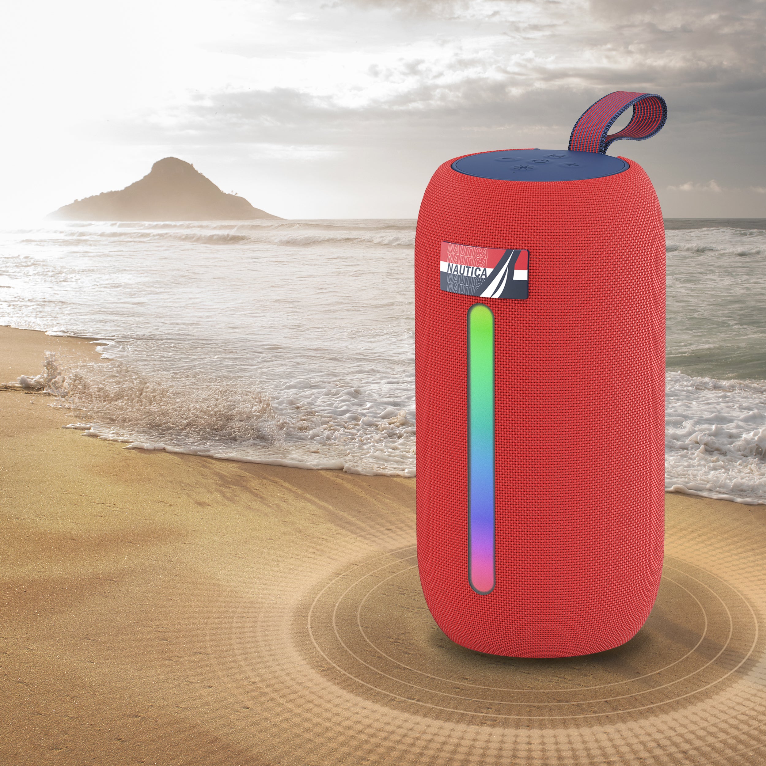 Nautica Portable Bluetooth Speaker – IP5 Splash-Proof Outdoor Wireless Speaker for Travel, Beach, Camping – SP600