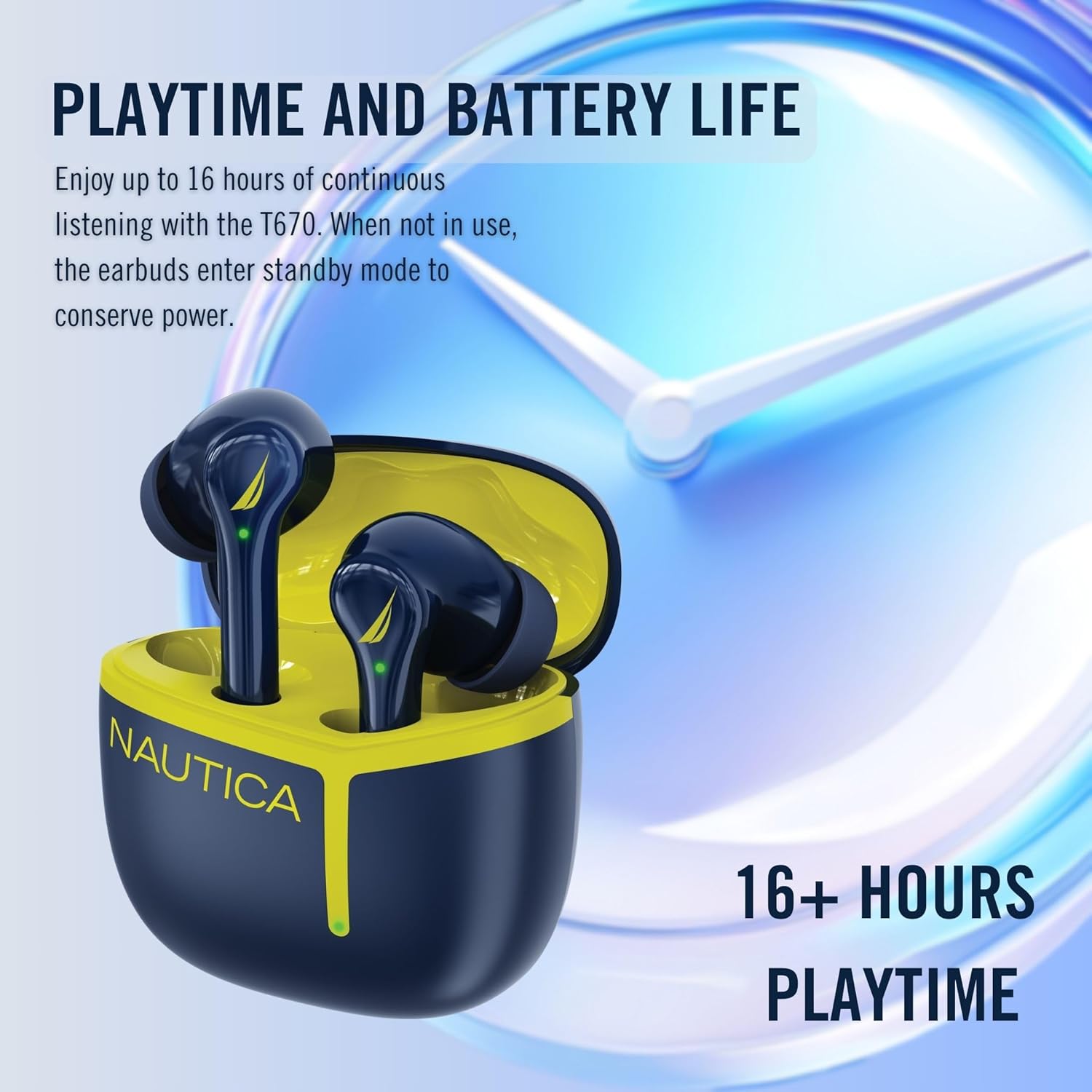 Nautica Wireless Stereo Earbuds with Charging Case T670 - Technofashion