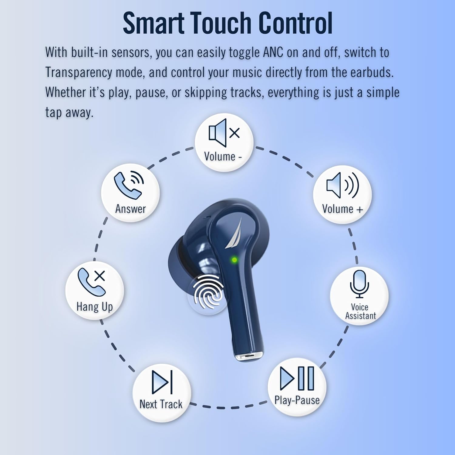 Nautica Wireless Stereo Earbuds with Charging Case T670