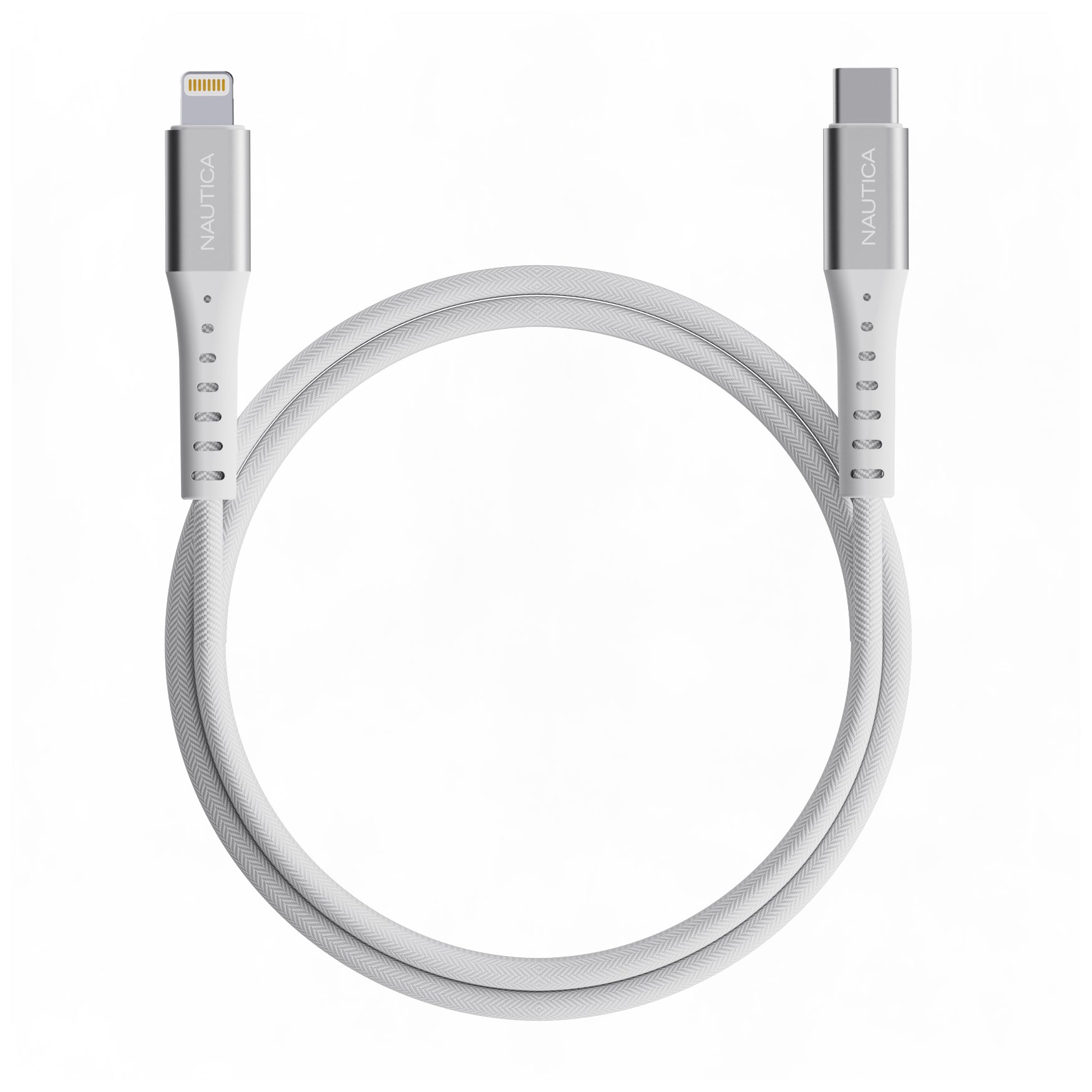 Nautica CB305 USB-C to Lightning Cable – MFi Certified, Premium Braided Design, Fast Charging & Data Transfer, Compatible with Apple, Samsung and More