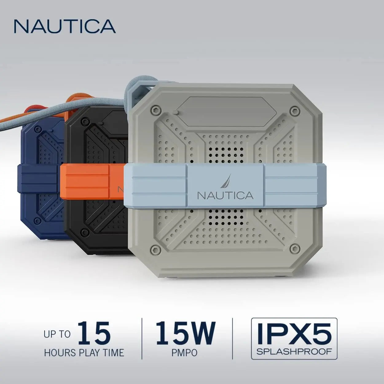 Nautica S100 True Wireless Outdoor Speaker, Portable IPX5 Waterproof Bluetooth Speaker