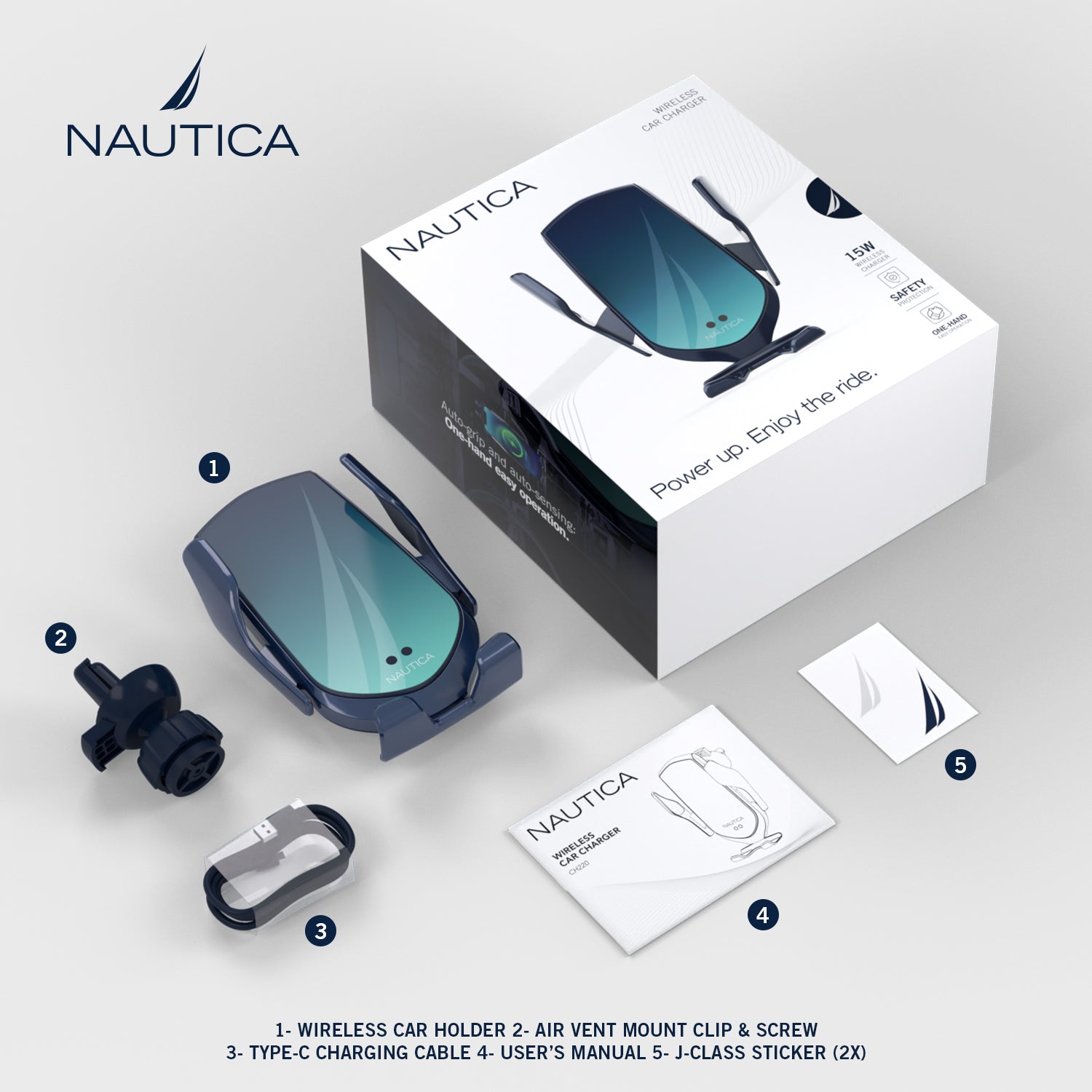 Nautica Wireless Car Charger CH220