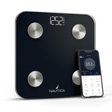 Nautica Body Tracker Smart Scale - 12 Body Metrics, Bluetooth Syncing, Stylish Design, iOS & Android Compatible