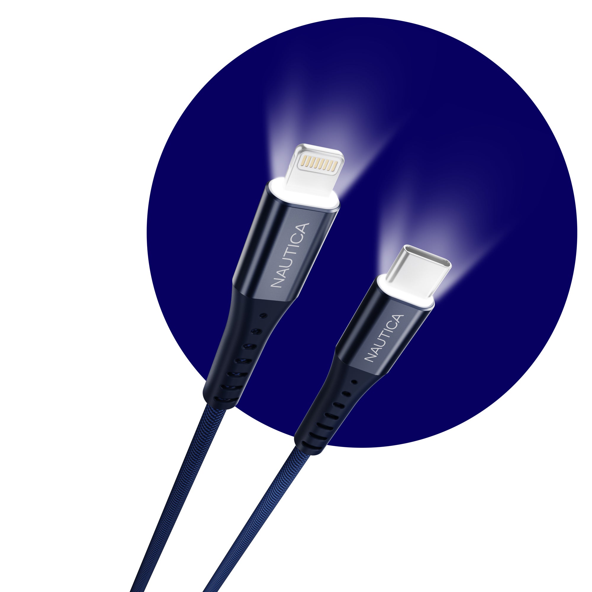 Nautica Lightning To Usb-C Cable With Led Urban CB310