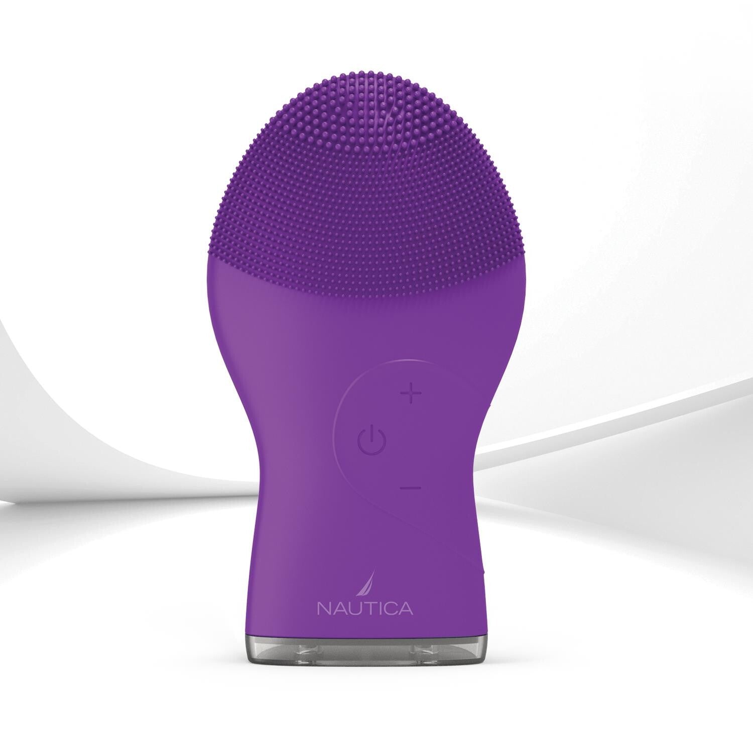 Nautica PC120 Facial Cleansing Brush Made with Ultra-Hygienic Soft Silicone, Waterproof, Rechargeable Vibrating Face Scrub Brush for Men & Women