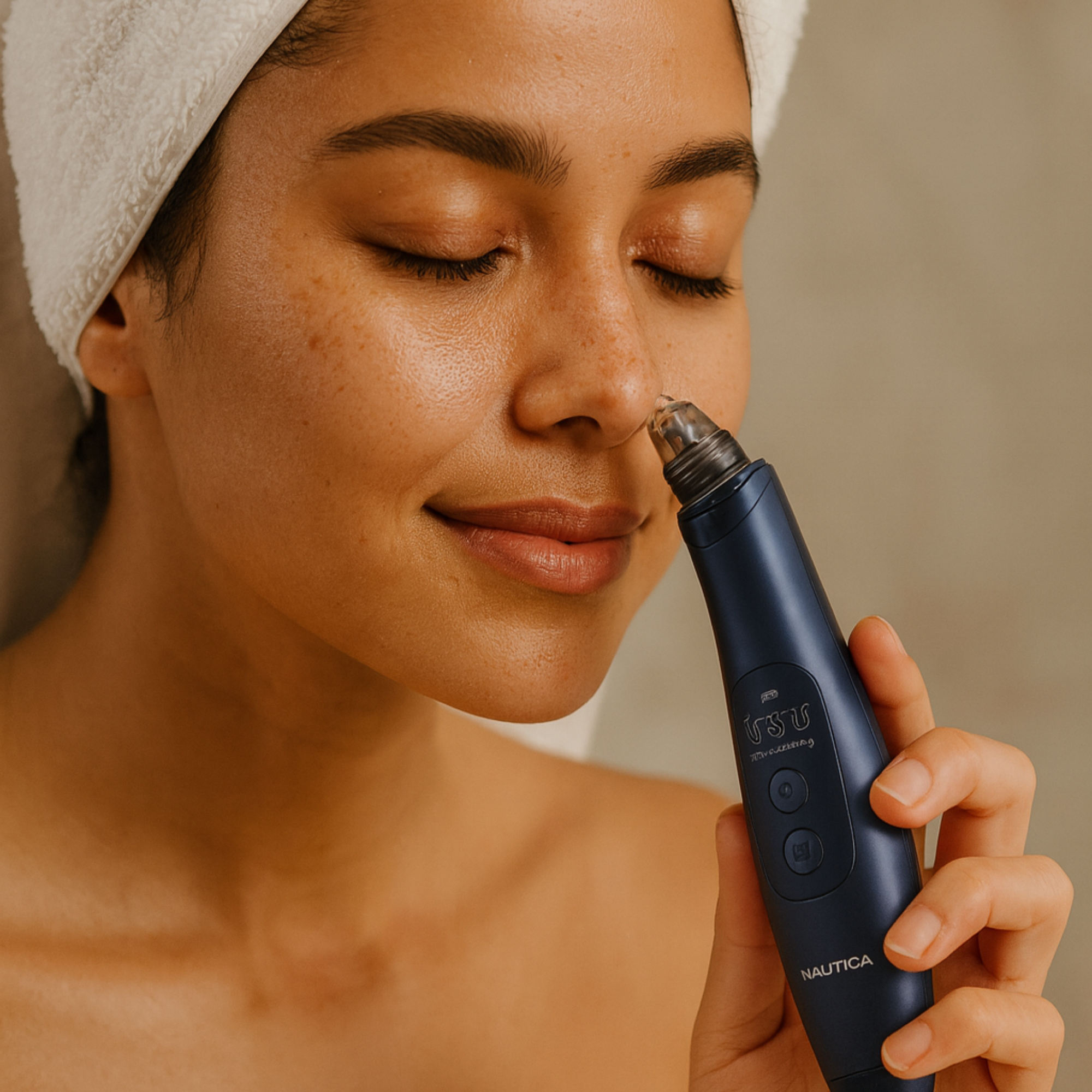 Nautica PC250 Blackhead Remover Vacuum Pore Extractor Black Head Remover for Face&Nose with 3 Adjustable Suction Levels