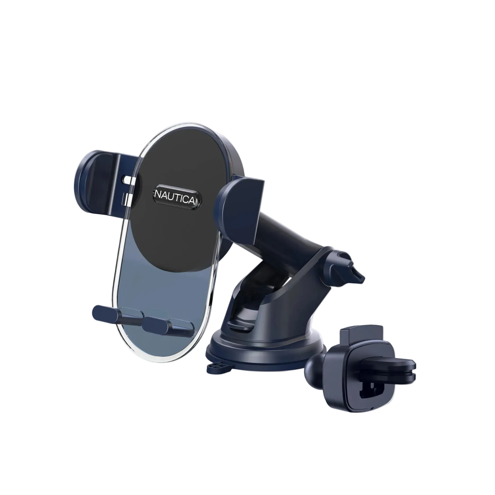 Nautica PH 200 Universal Car Phone Holder – 3-in-1 Mount, 360° Rotation, Secure & Steady Grip
