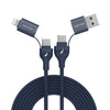 Nautica CB400 4In1 100W Multi Port Braided Cable - Technofashion
