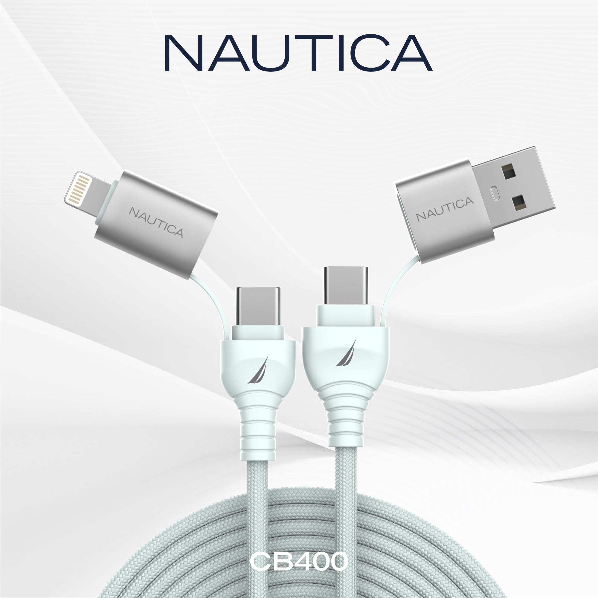 Nautica Multi Port Cable Urban CB405 ( 4In1 ) (100W)