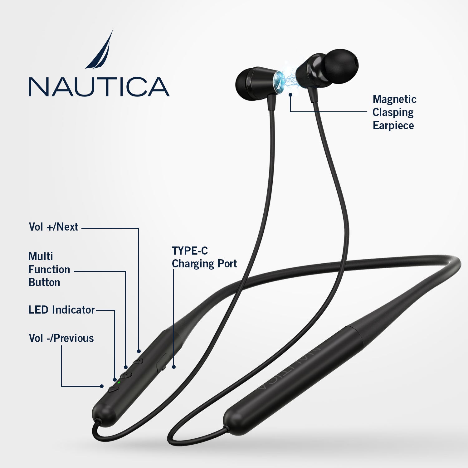 Écouteurs stéréo Bluetooth Nautica B310