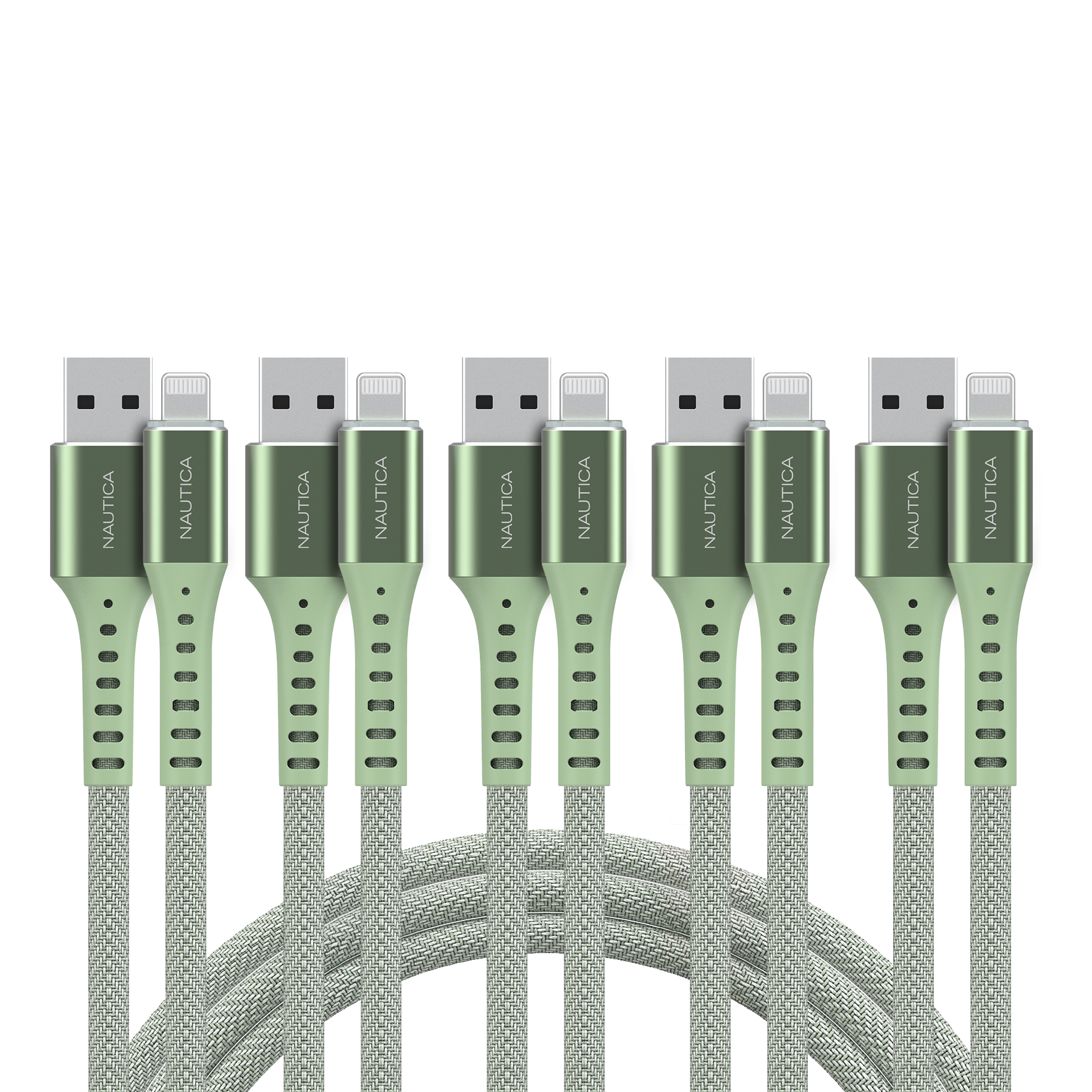 Nautica C65 Lightning To Usb-A Cable – MFi Certified, Premium Braided Design, Fast Charging & Data Transfer, Compatible with Apple, Samsung and More