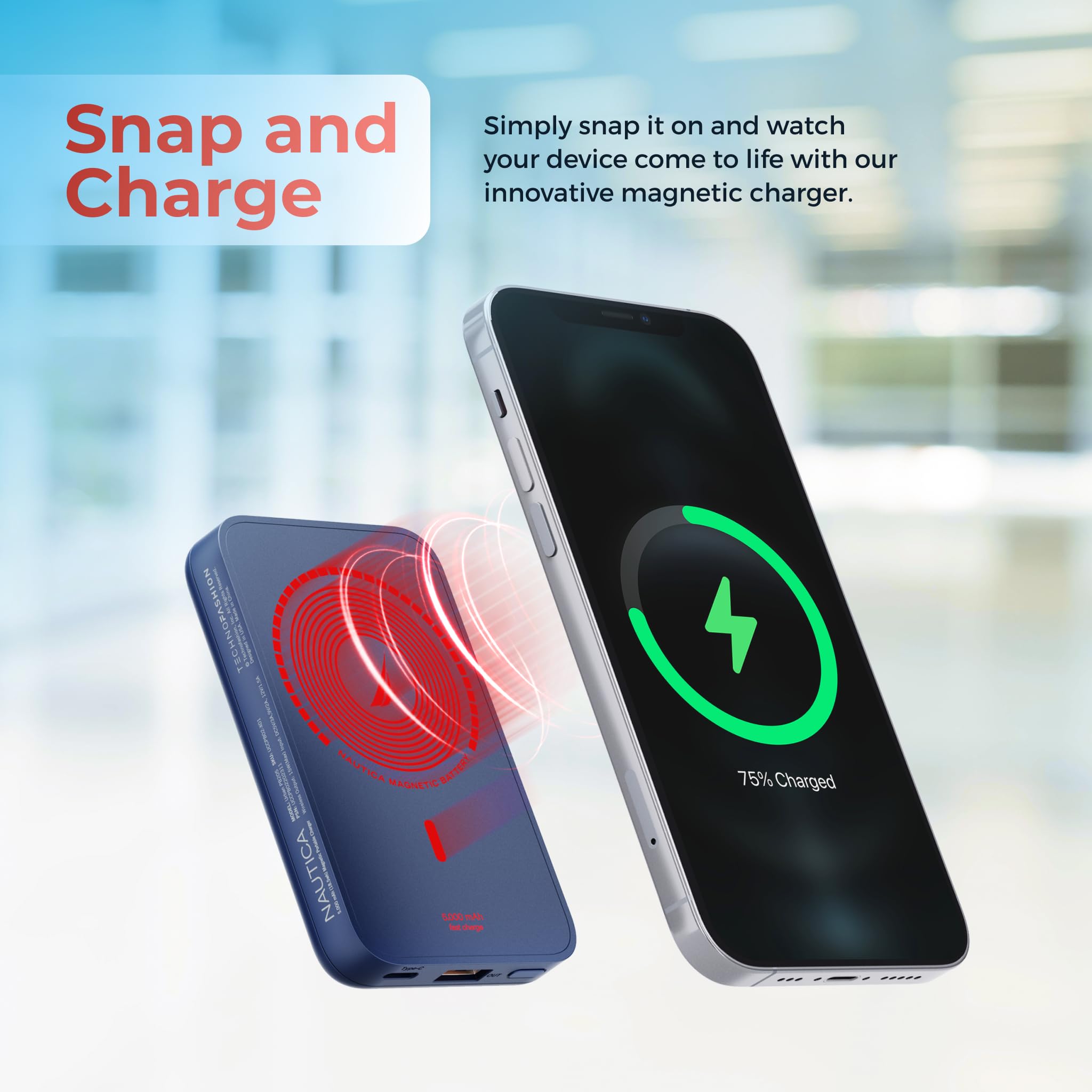 Nautica Magnetic Portable Charger Urban PB205