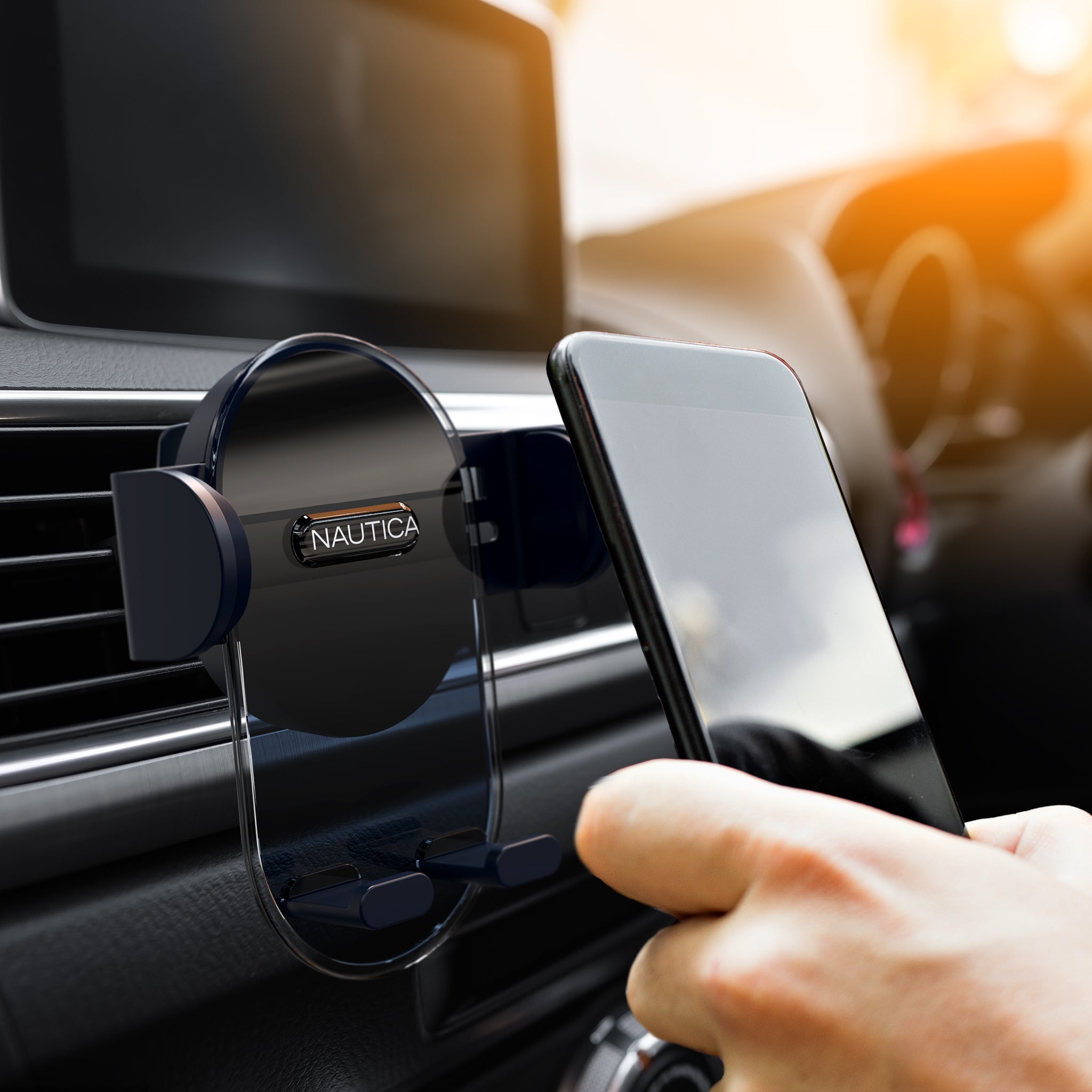 Nautica PH 200 Universal Car Phone Holder – 3-in-1 Mount, 360° Rotation, Secure & Steady Grip