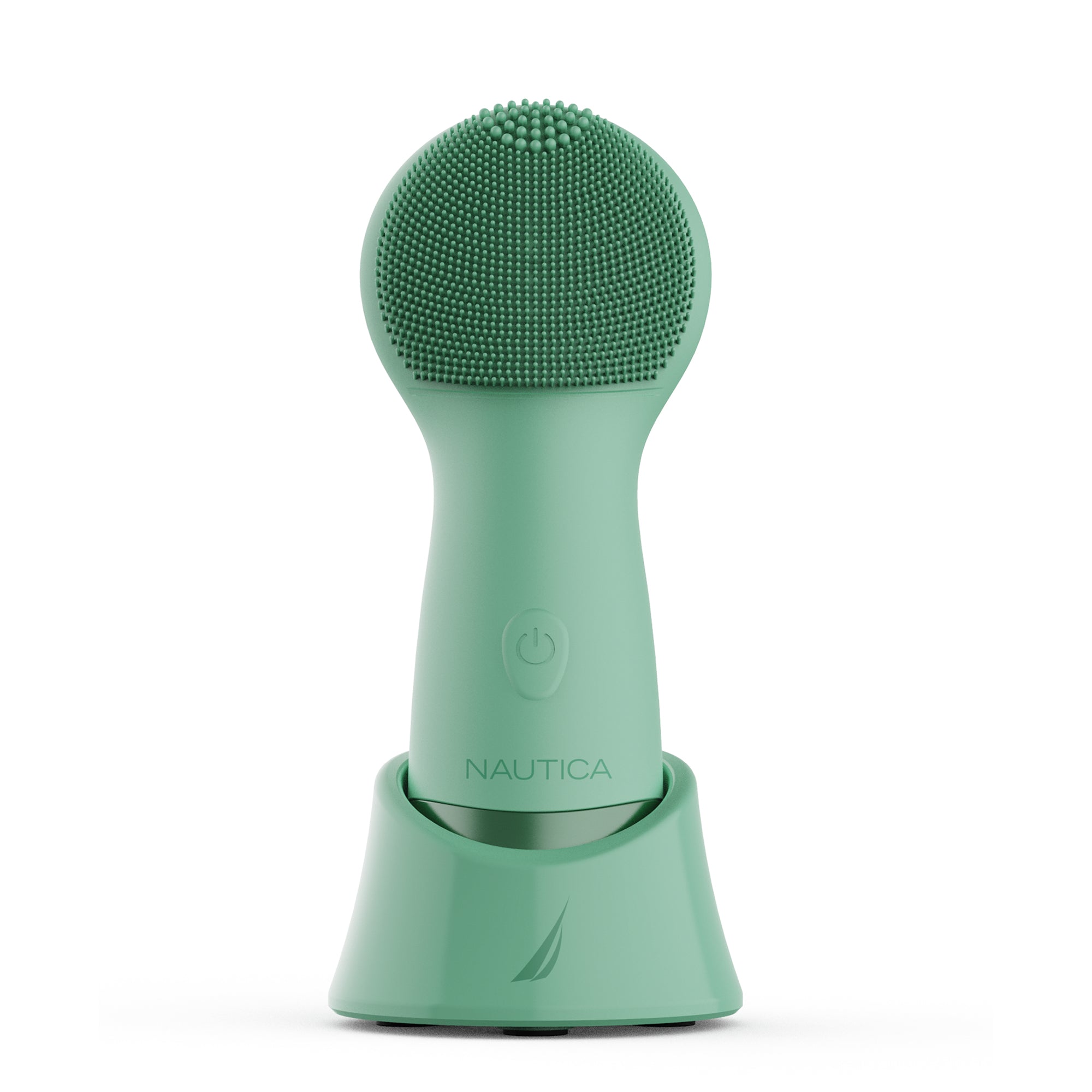 Nautica PC130 Sonic Facial Cleansing Brush Made with Ultra Hygienic Soft Silicone, Waterproof and Rechargeable Face Scrub Brush for Men & Women