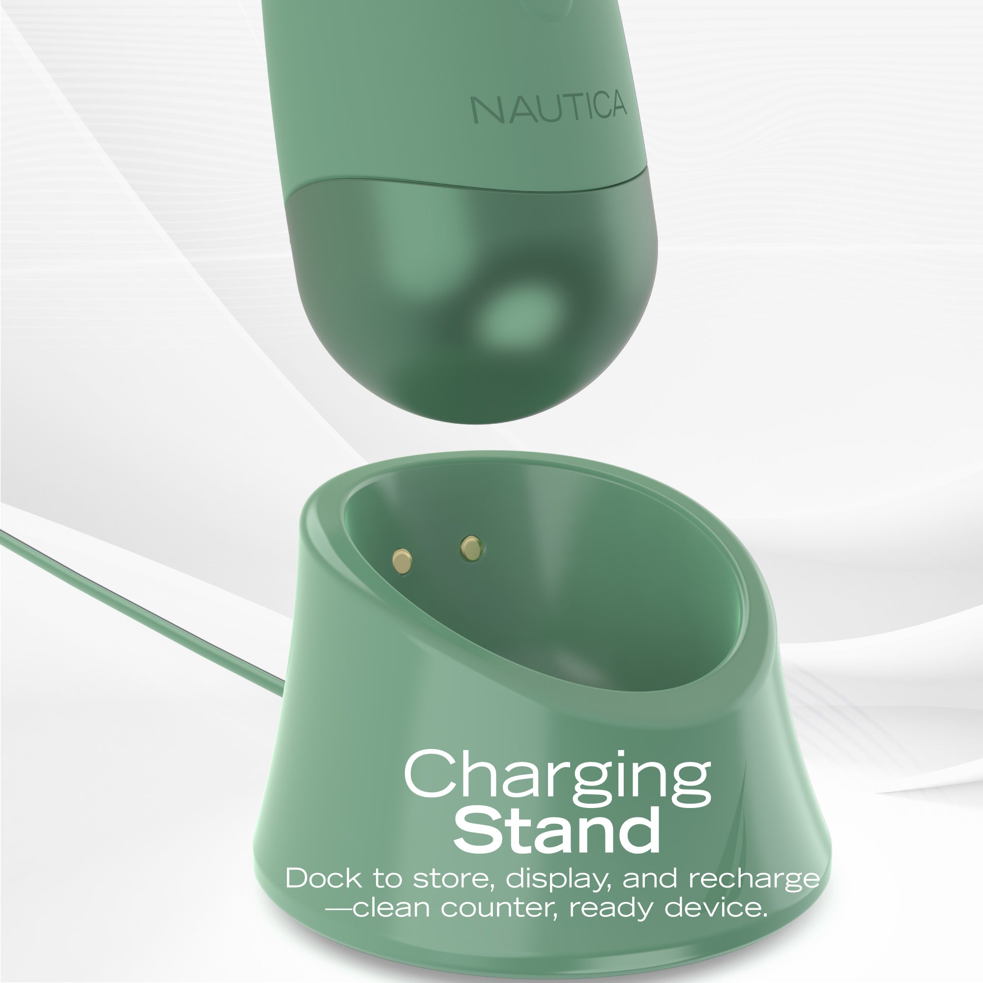 Nautica PC130 Sonic Facial Cleansing Brush Made with Ultra Hygienic Soft Silicone, Waterproof and Rechargeable Face Scrub Brush for Men & Women