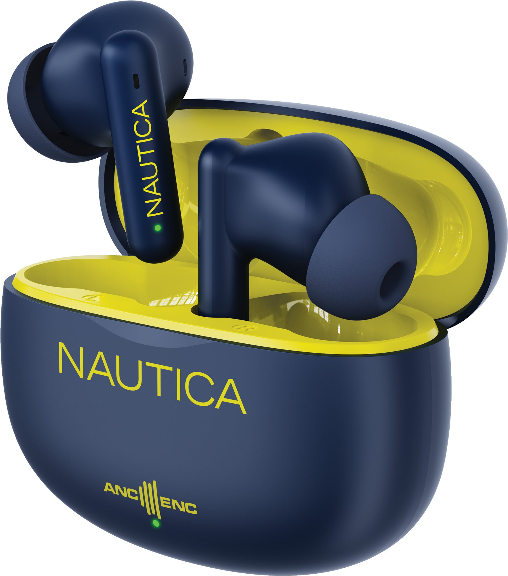 Nautica Hybrid Noise Cancelling (ANC+ENC) Wireless Stereo Earbuds with Charging Case T680