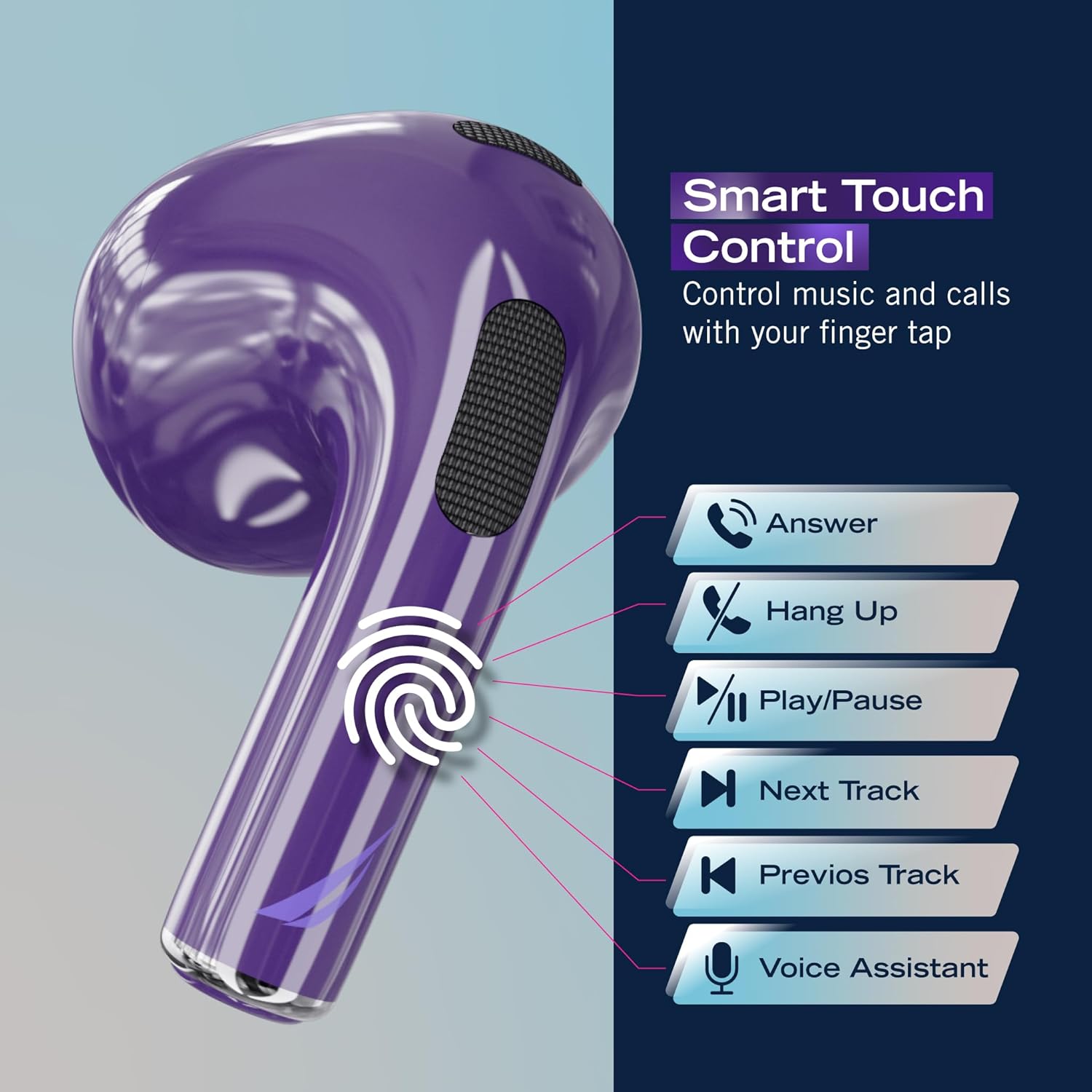 Nautica True Wireless Stereo Earbuds with Charging Case T700