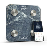 Nautica Body Tracker Smart Scale - 12 Body Metrics, Bluetooth Syncing, Stylish Design, iOS & Android Compatible