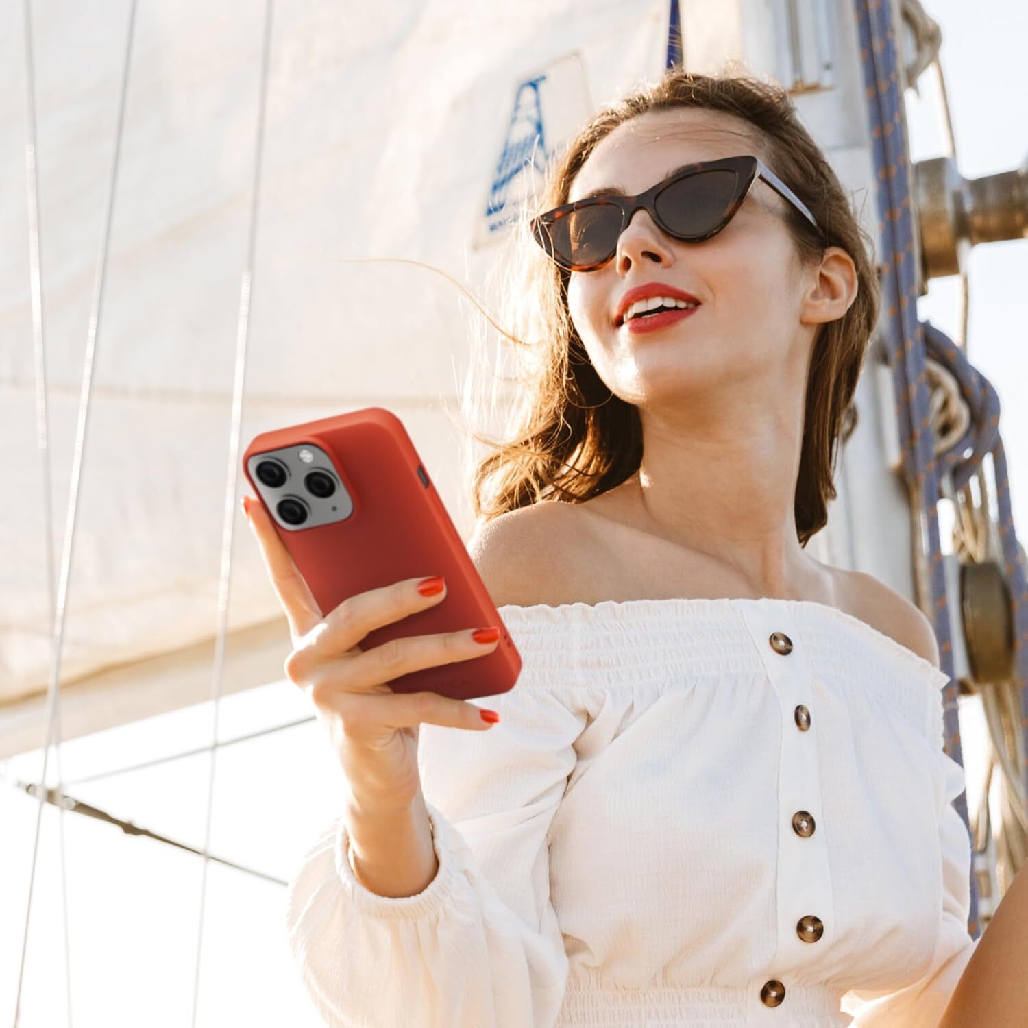 Nautica Matte for iPhone 14 Pro Max Case, Ultimate Drop Protection, Scratch Protection, Soft Touch Thin Design, Fashionable Matte Finish
