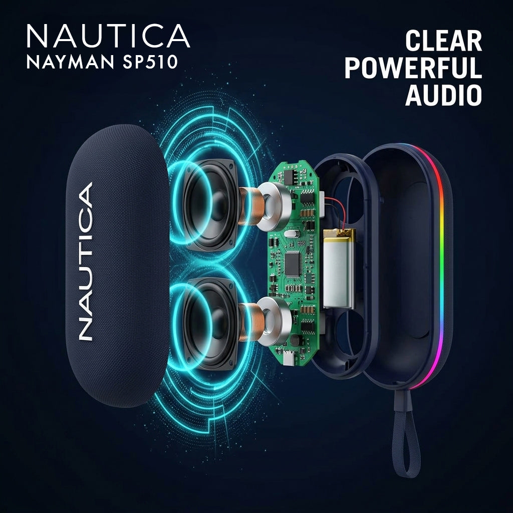 NAUTICA NAYMAN SP510 Magnetic Portable Bluetooth Speaker