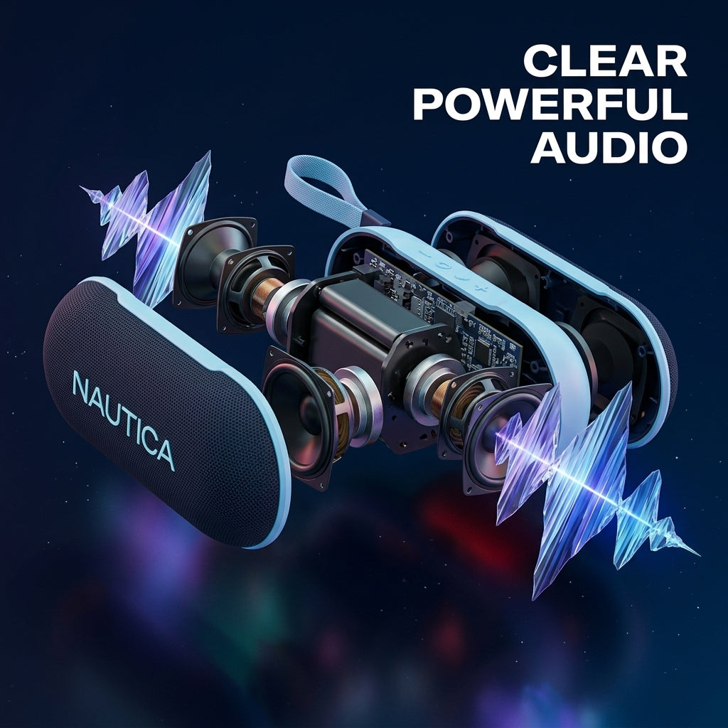 NAUTICA NAYMAN SP520 Magnetic Portable Bluetooth Speaker