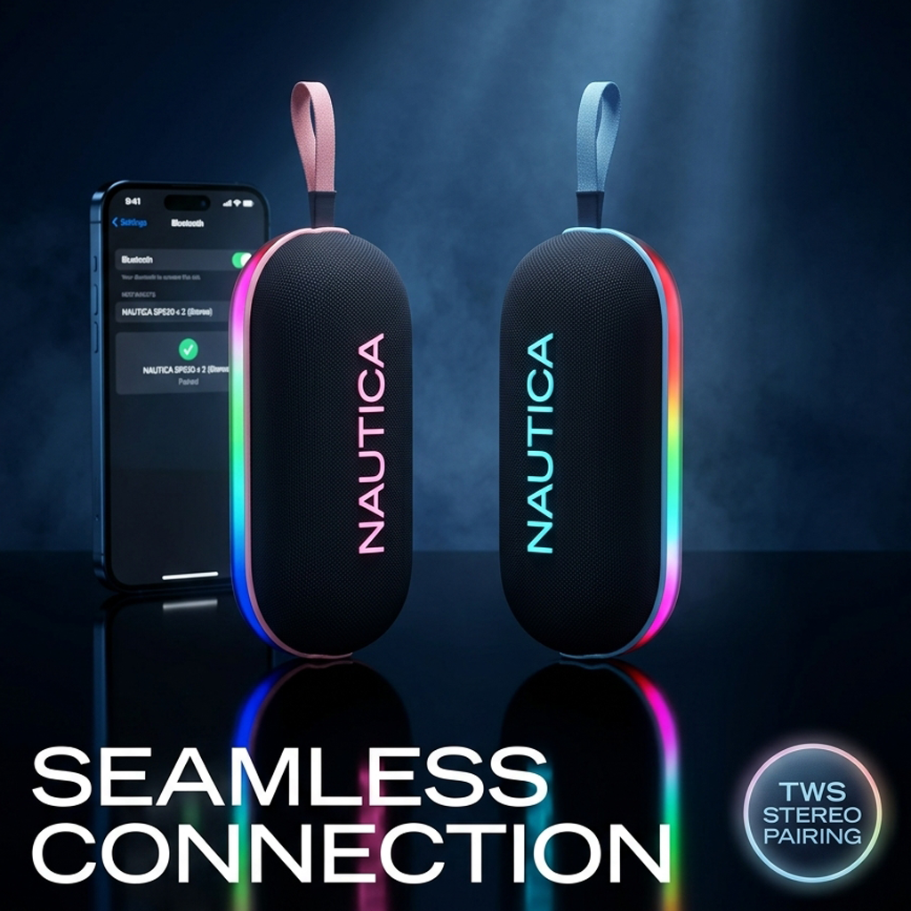 NAUTICA NAYMAN SP520 Magnetic Portable Bluetooth Speaker