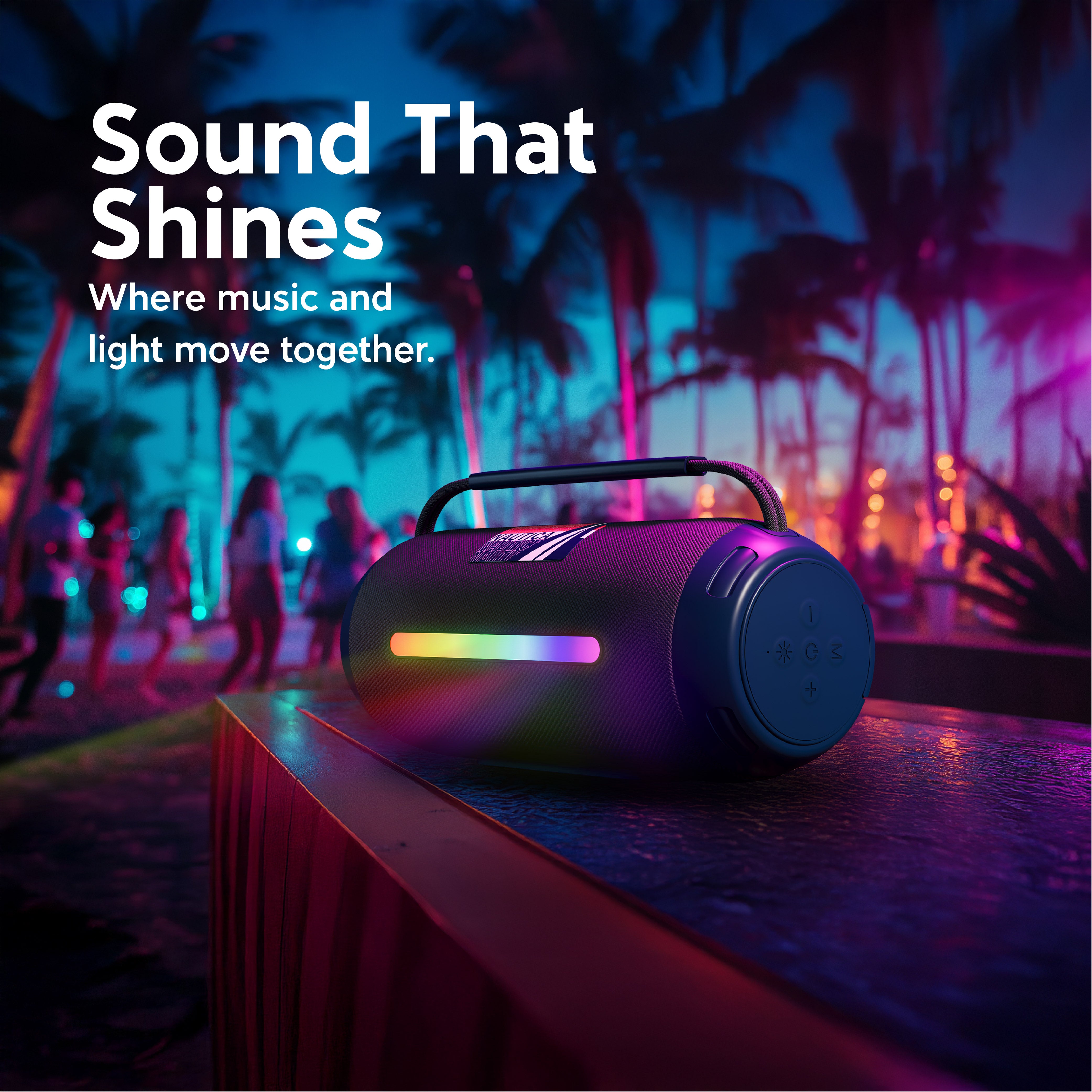 Nautica Urban SP610 True Wireless Outdoor Speaker, Portable IP5 Splash-Proof Bluetooth Speaker, Perfect for Camping, Beach, Backyard & Travel
