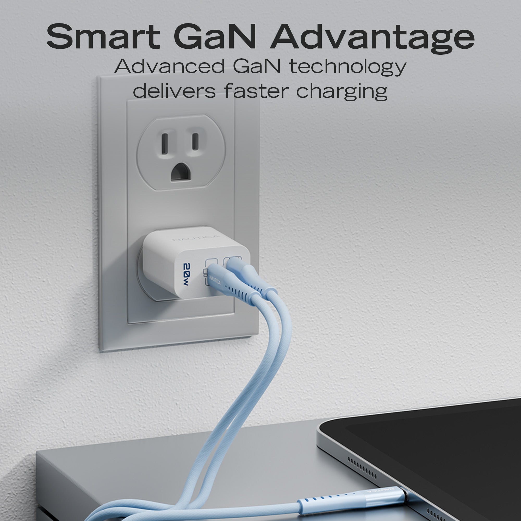 Nautica Turan Core 20 Charging Bundle, 2 Pack 20W USB C Wall Chargers